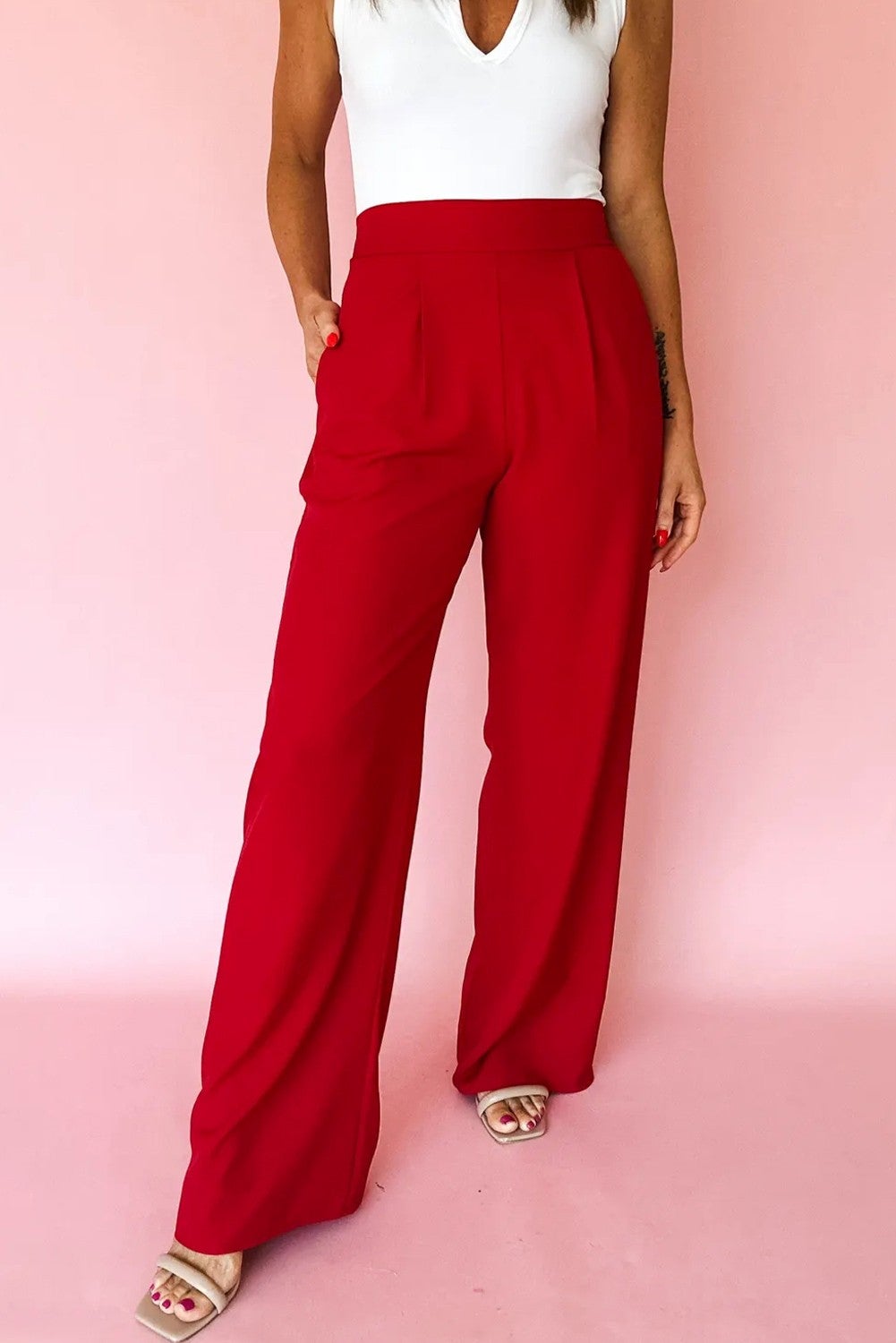 Bold Grace Wide-Leg Trousers
