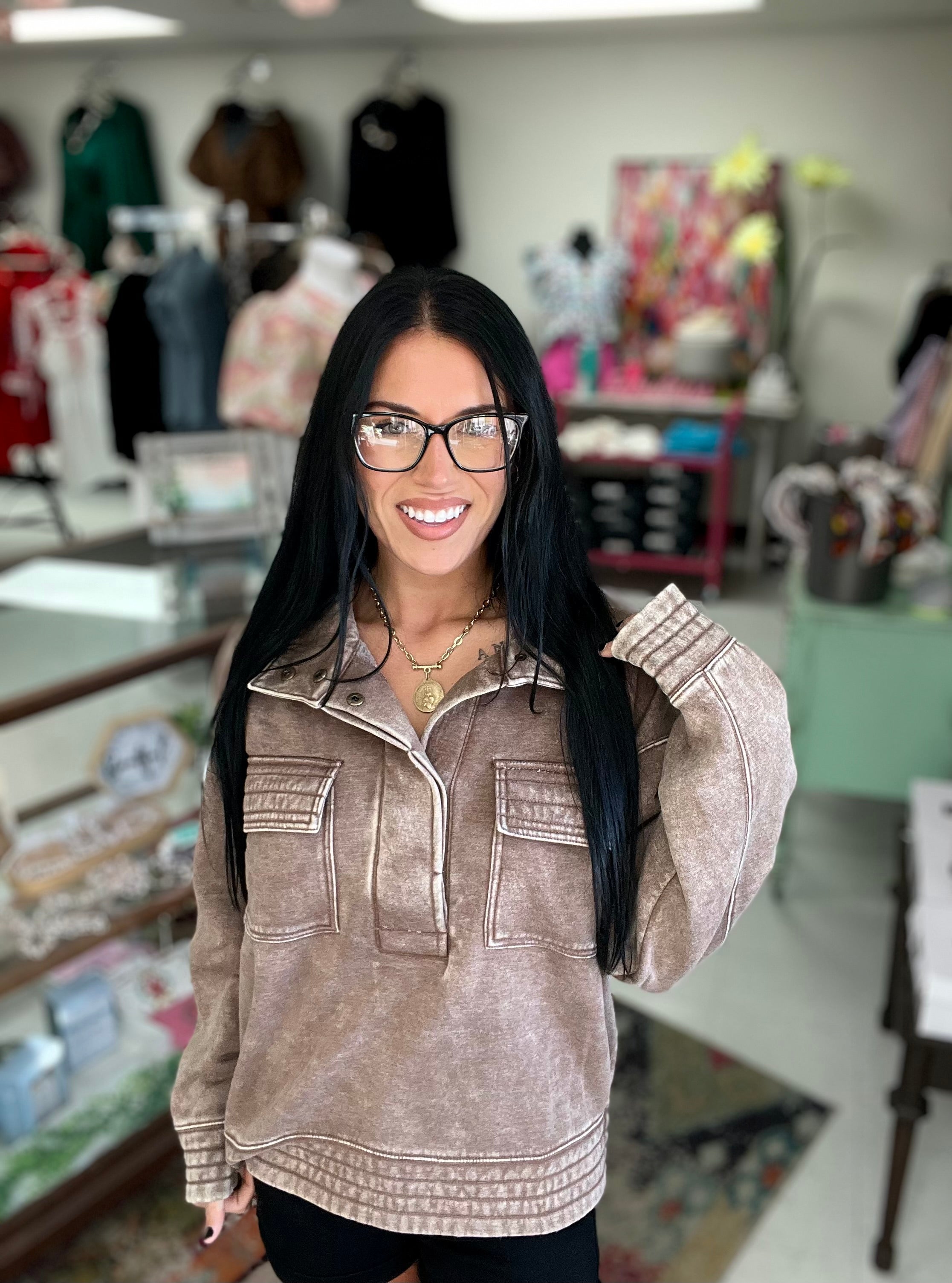 Weekend Essential Fleece Pullover