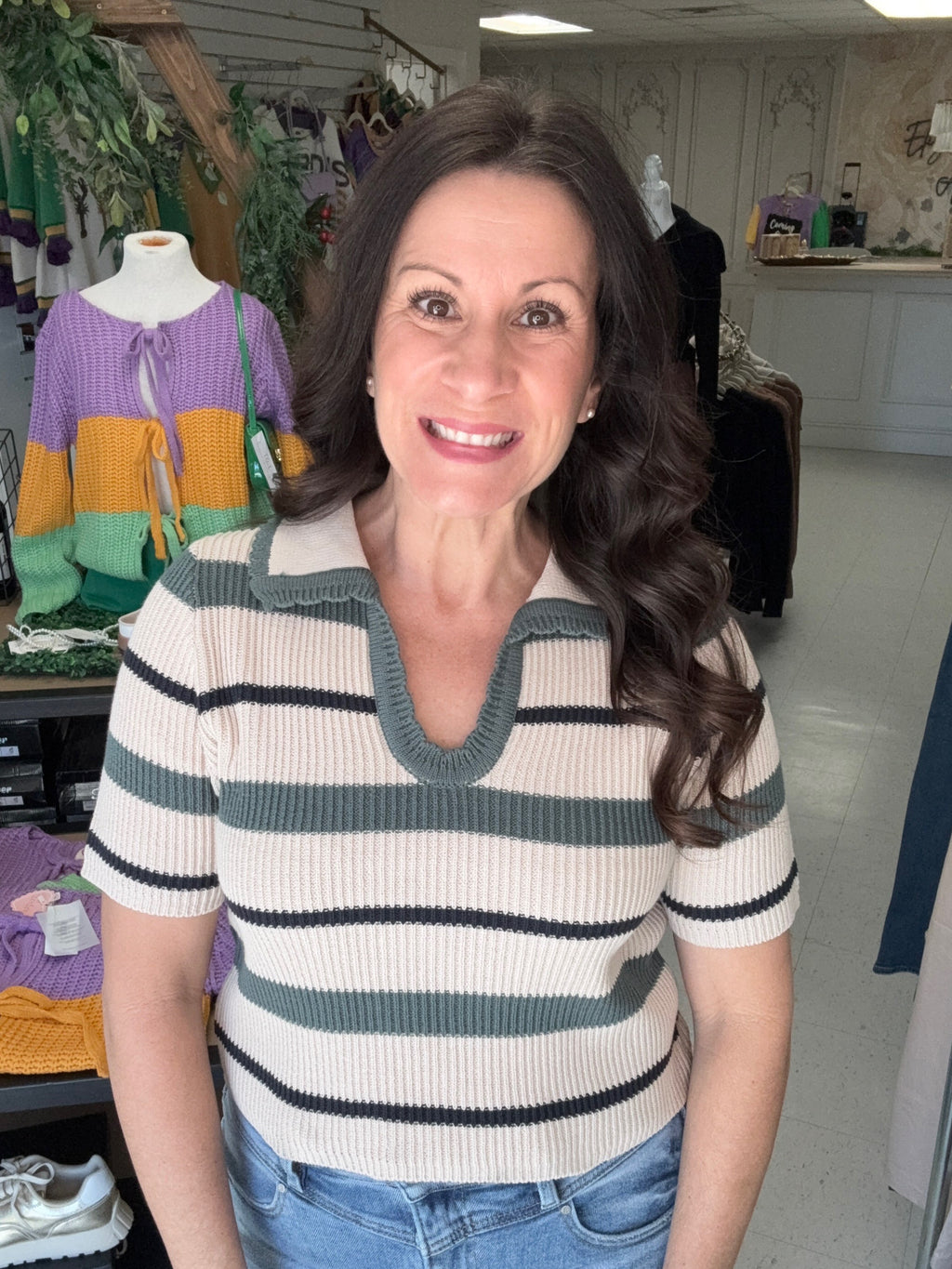 The Harbor Stripe Knit Top