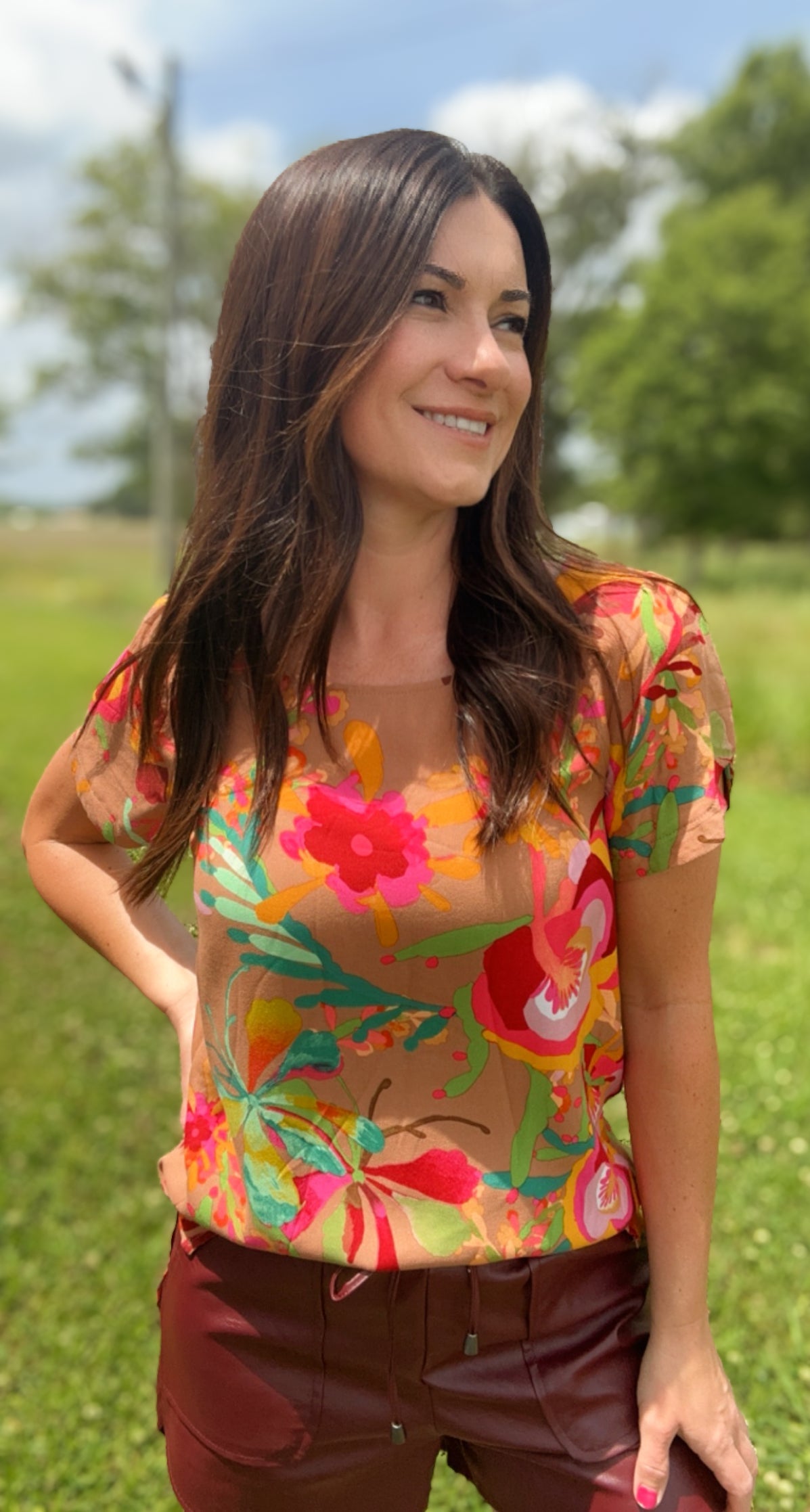 A Pop of Spring Top *Final Sale*