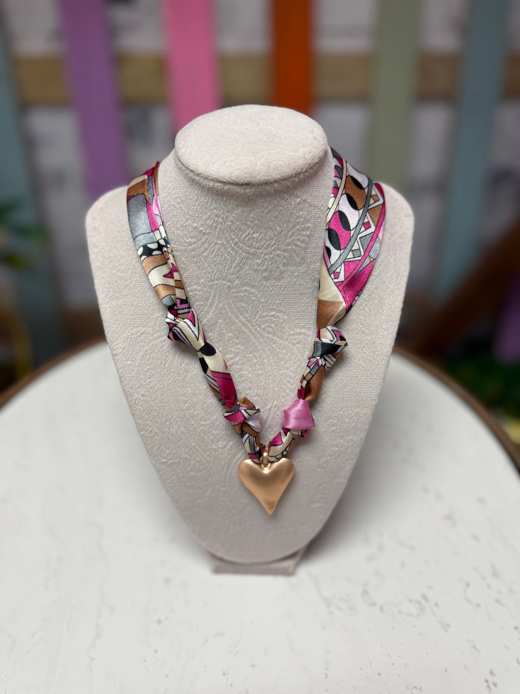 Charm Scarf Necklace
