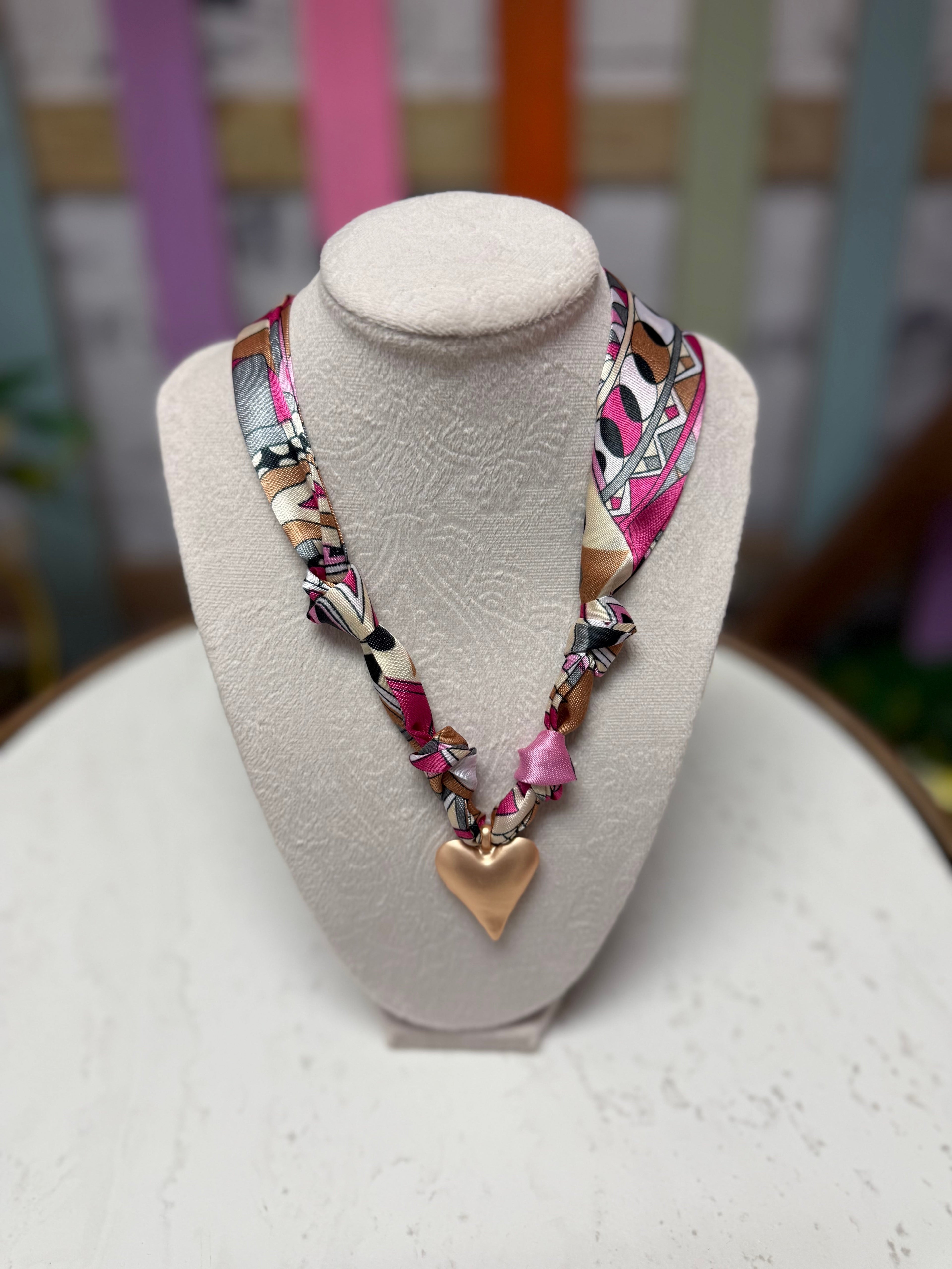 Charm Scarf Necklace