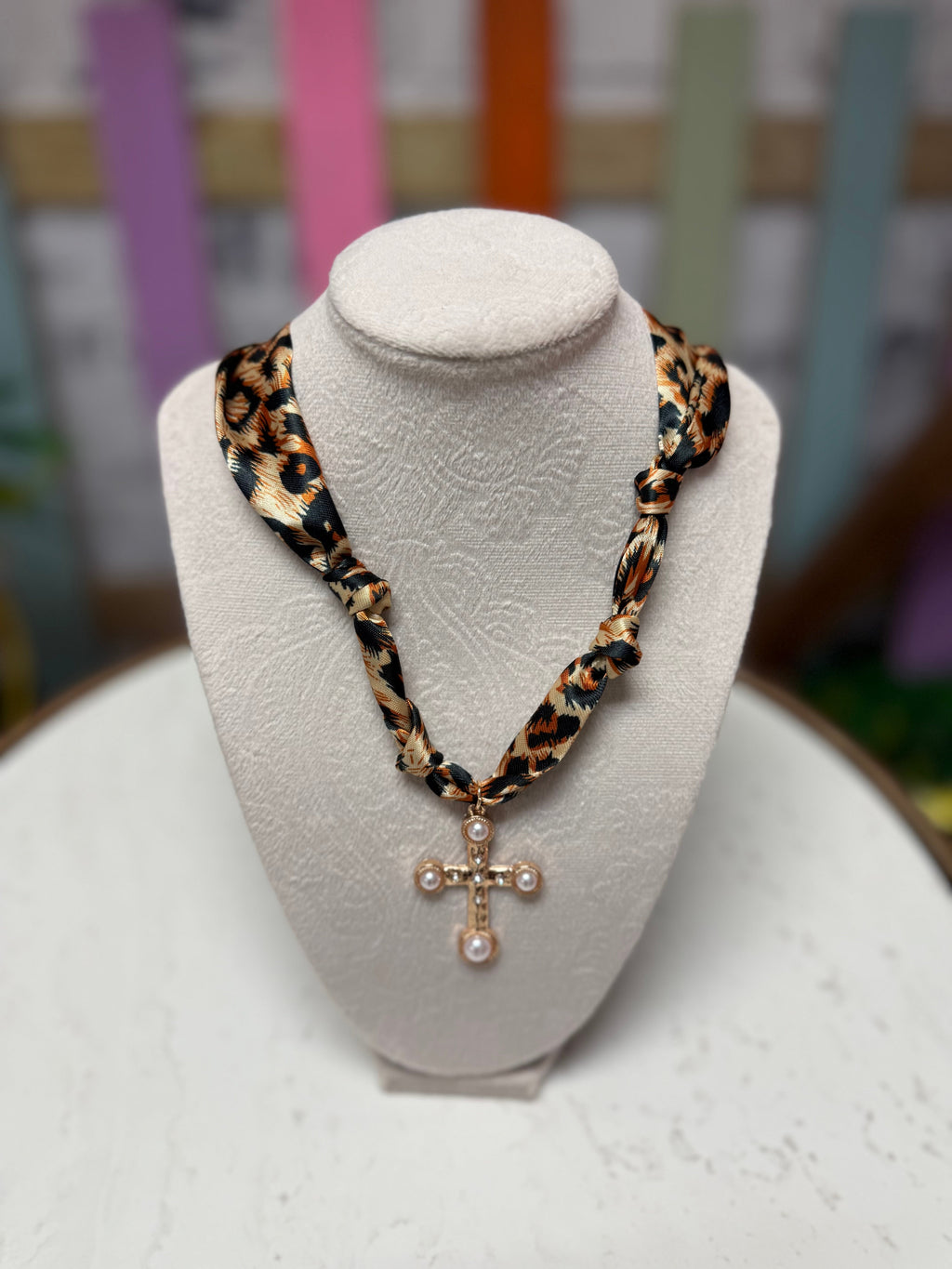 Charm Scarf Necklace