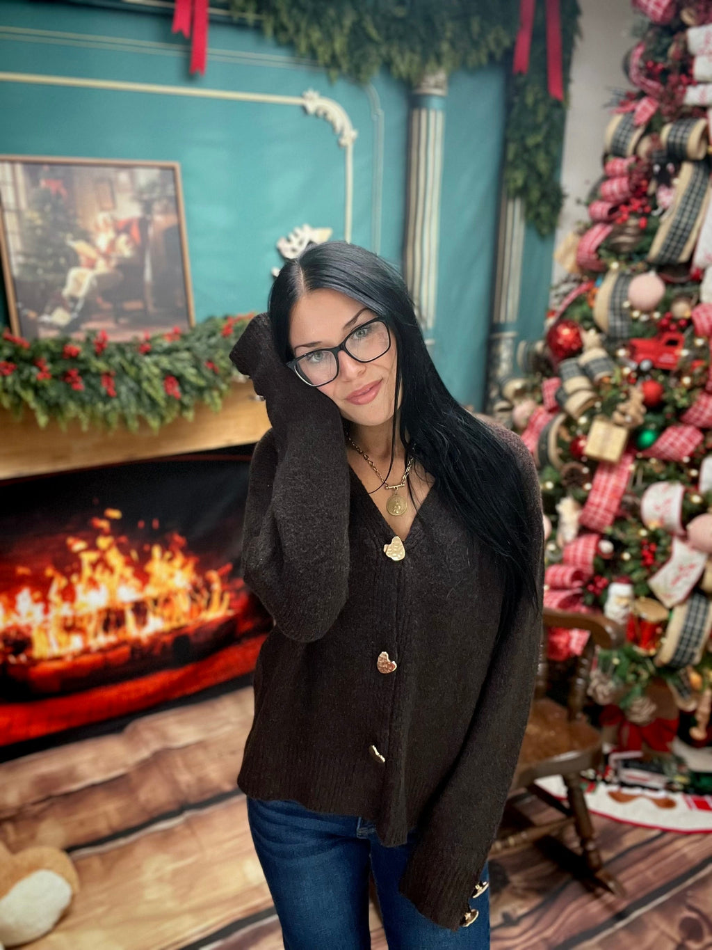 Heartfelt Cozy Button Cardigan