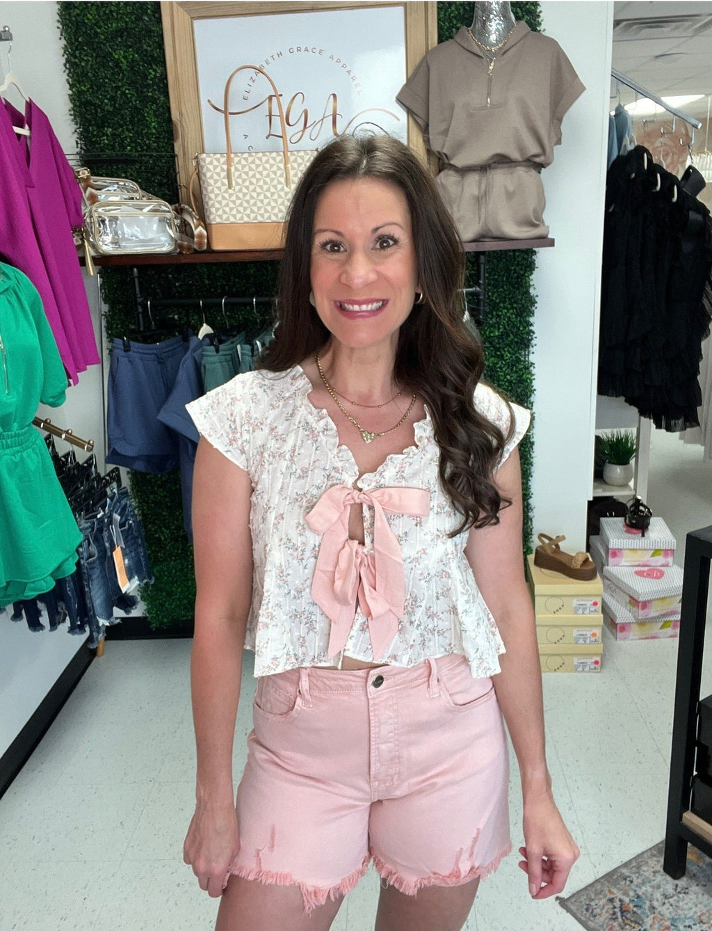 Charming Bow Tie Top