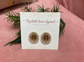 Mother Mary Studded Pearl Earrings