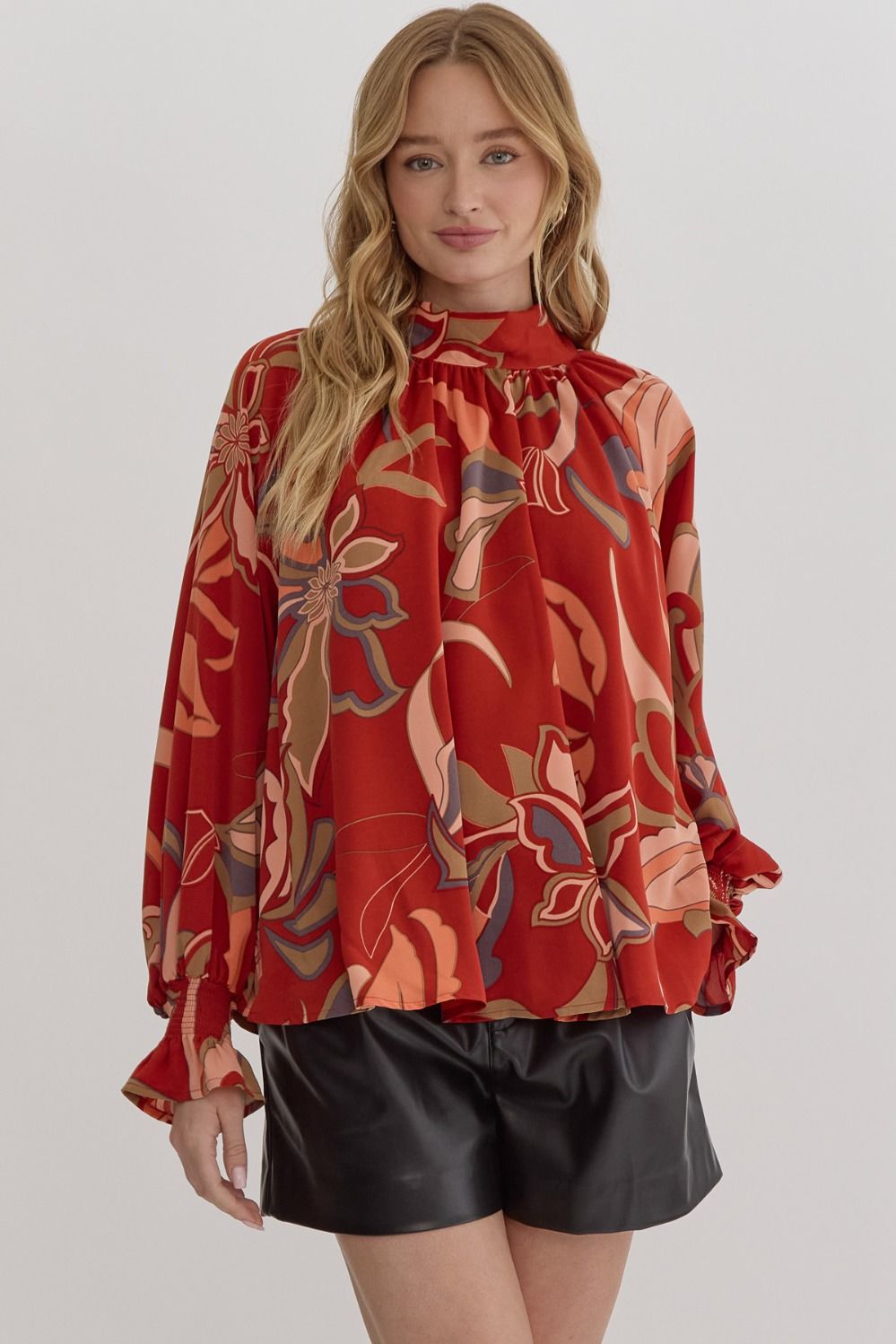 Retro Romance Bow Blouse