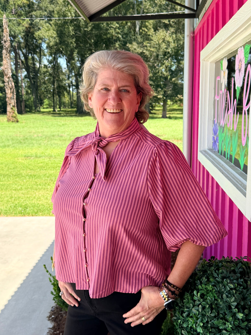 The Social Hour Striped Blouse