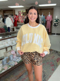 Lulu Mac Color Block Butter/White Sweatshirt