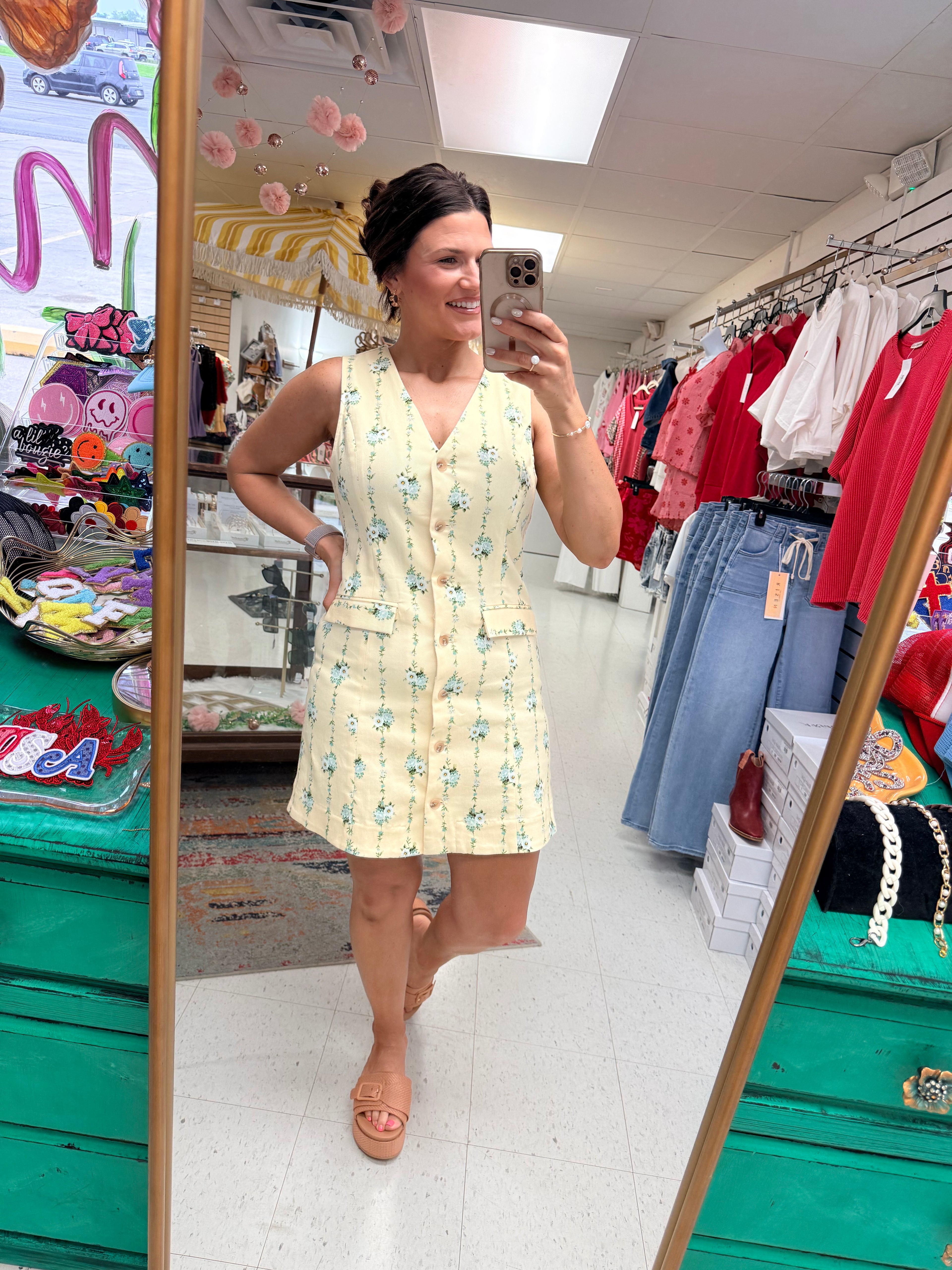 Main Squeeze Patterned Dress