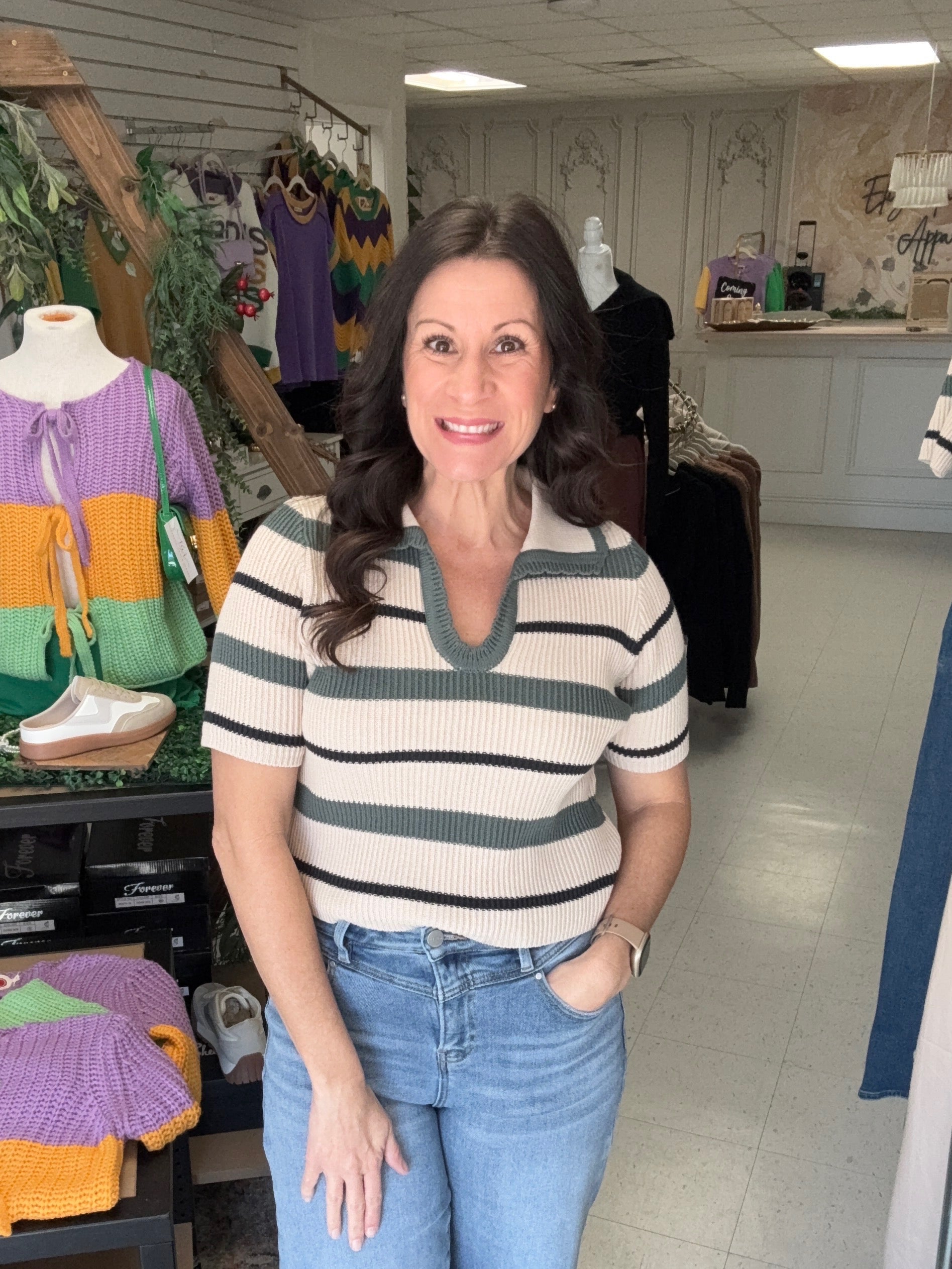 The Harbor Stripe Knit Top