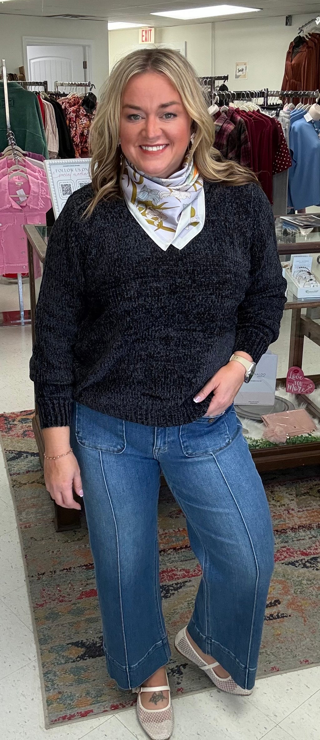 The Midnight Cozy Chenille Sweater