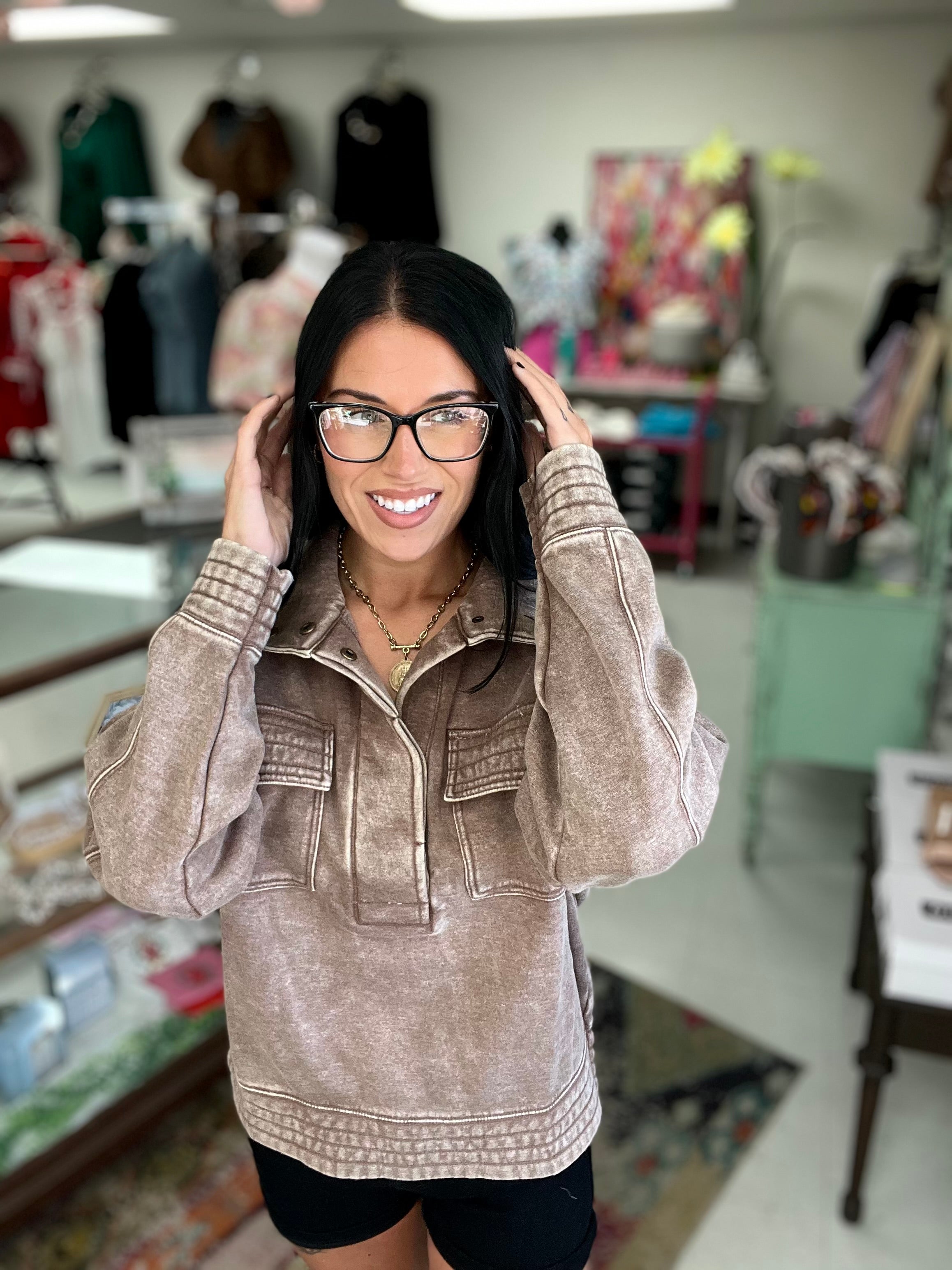 Weekend Essential Fleece Pullover