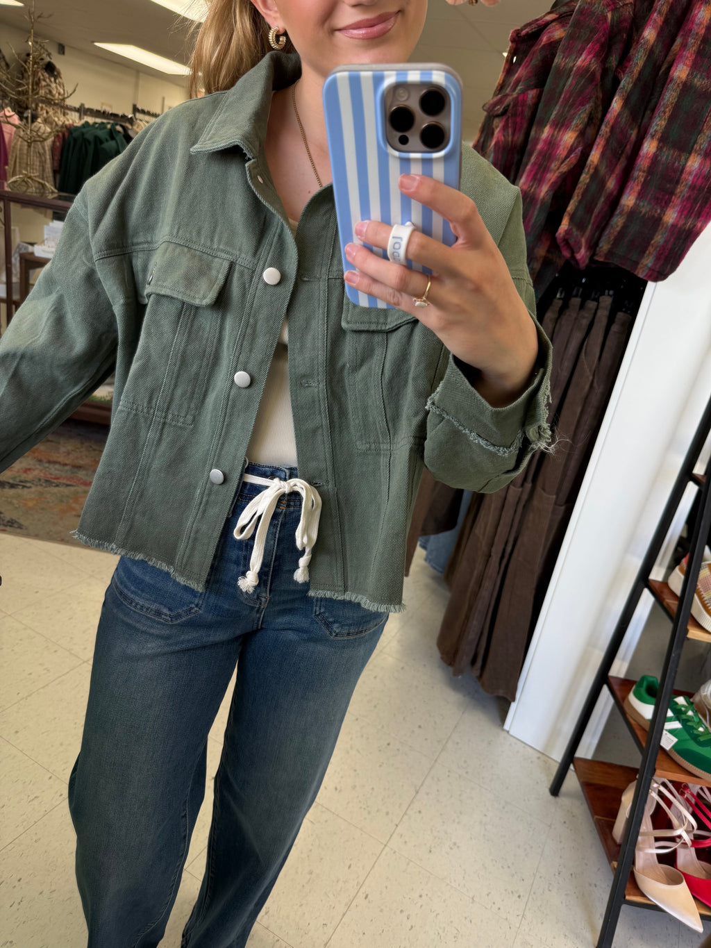 Frayed Corduroy Jacket