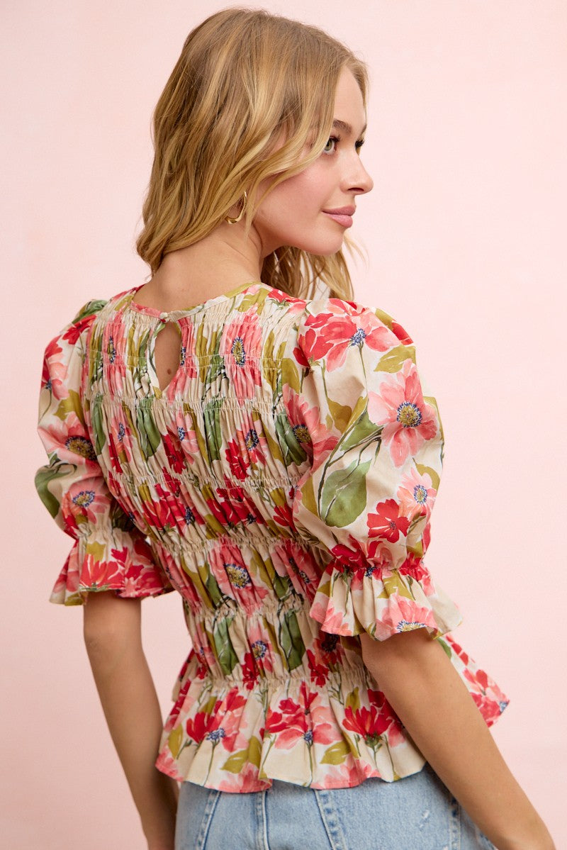 Bloom & Breeze Smocked Top
