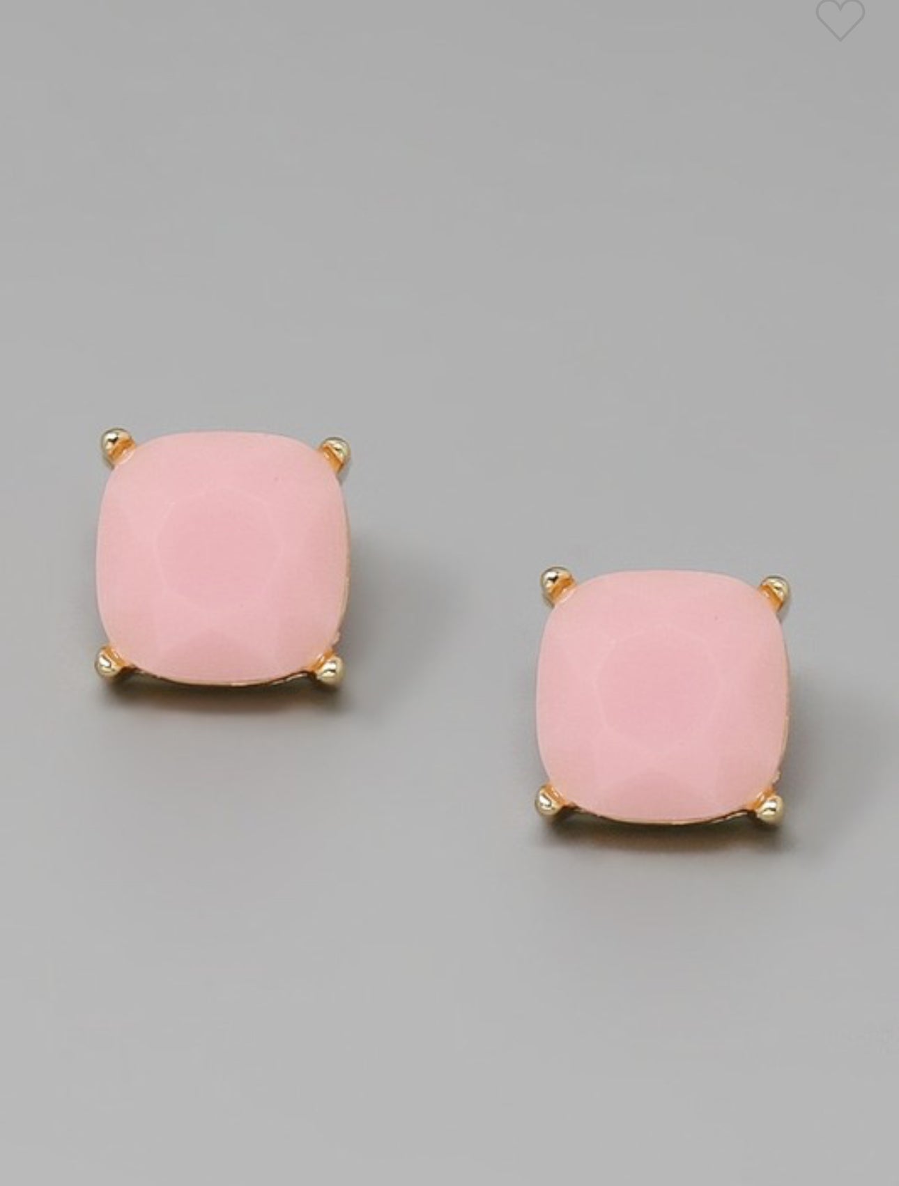 Muted Glass Stone Studded Earrings