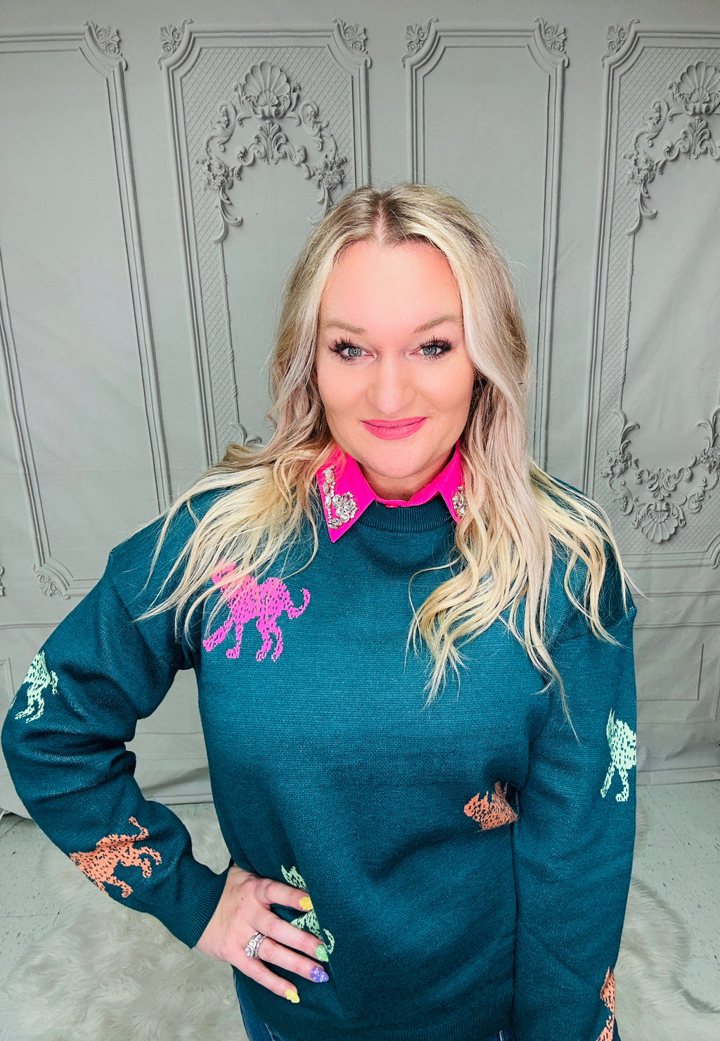 The Wild & Whimsy Leopard Sweater