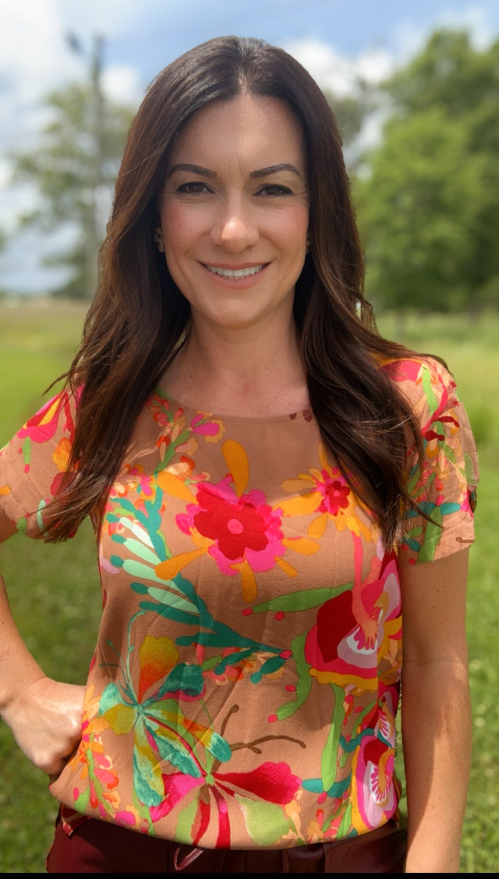 A Pop of Spring Top *Final Sale*