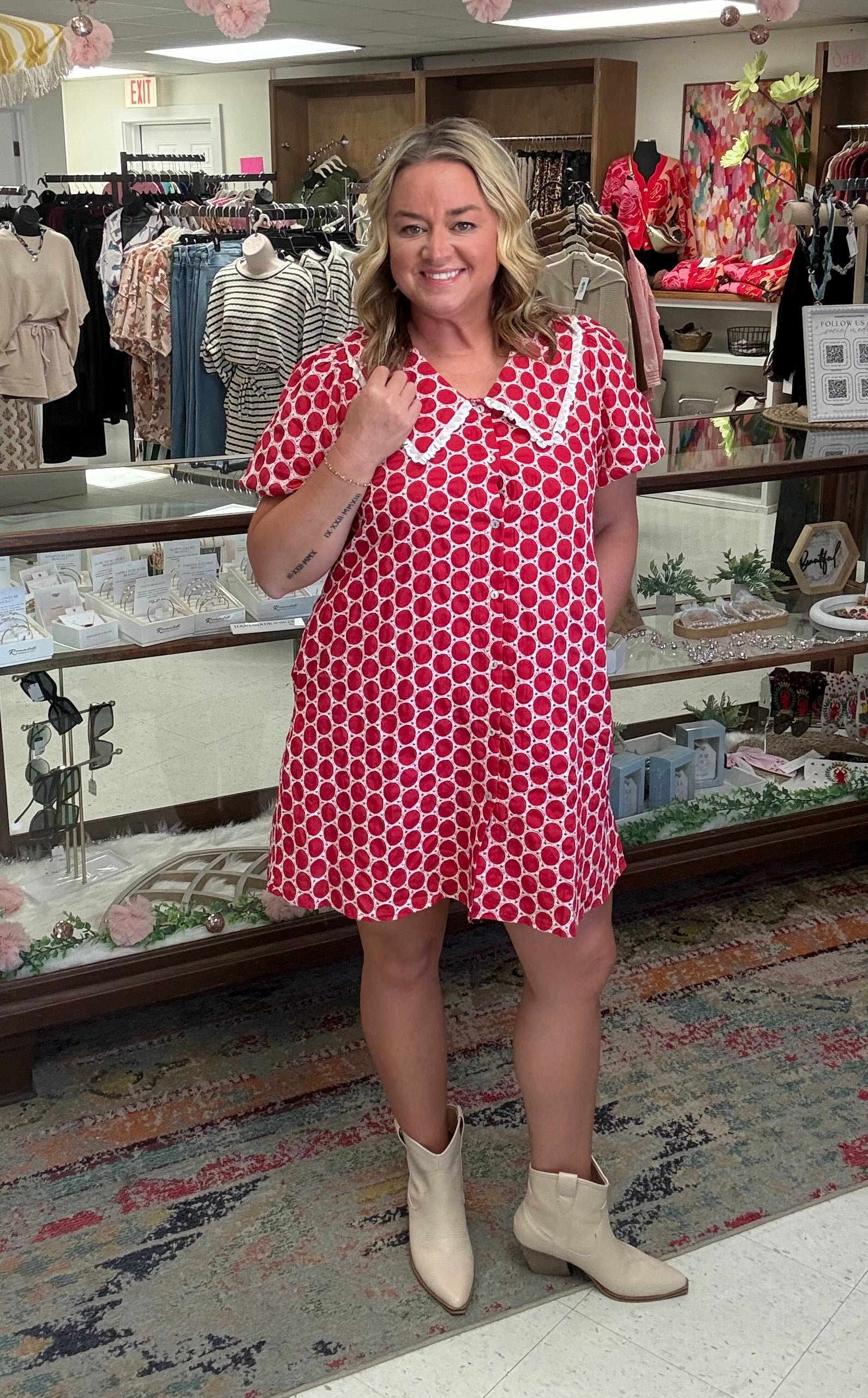 Sunday Brunch Sweetheart Dress