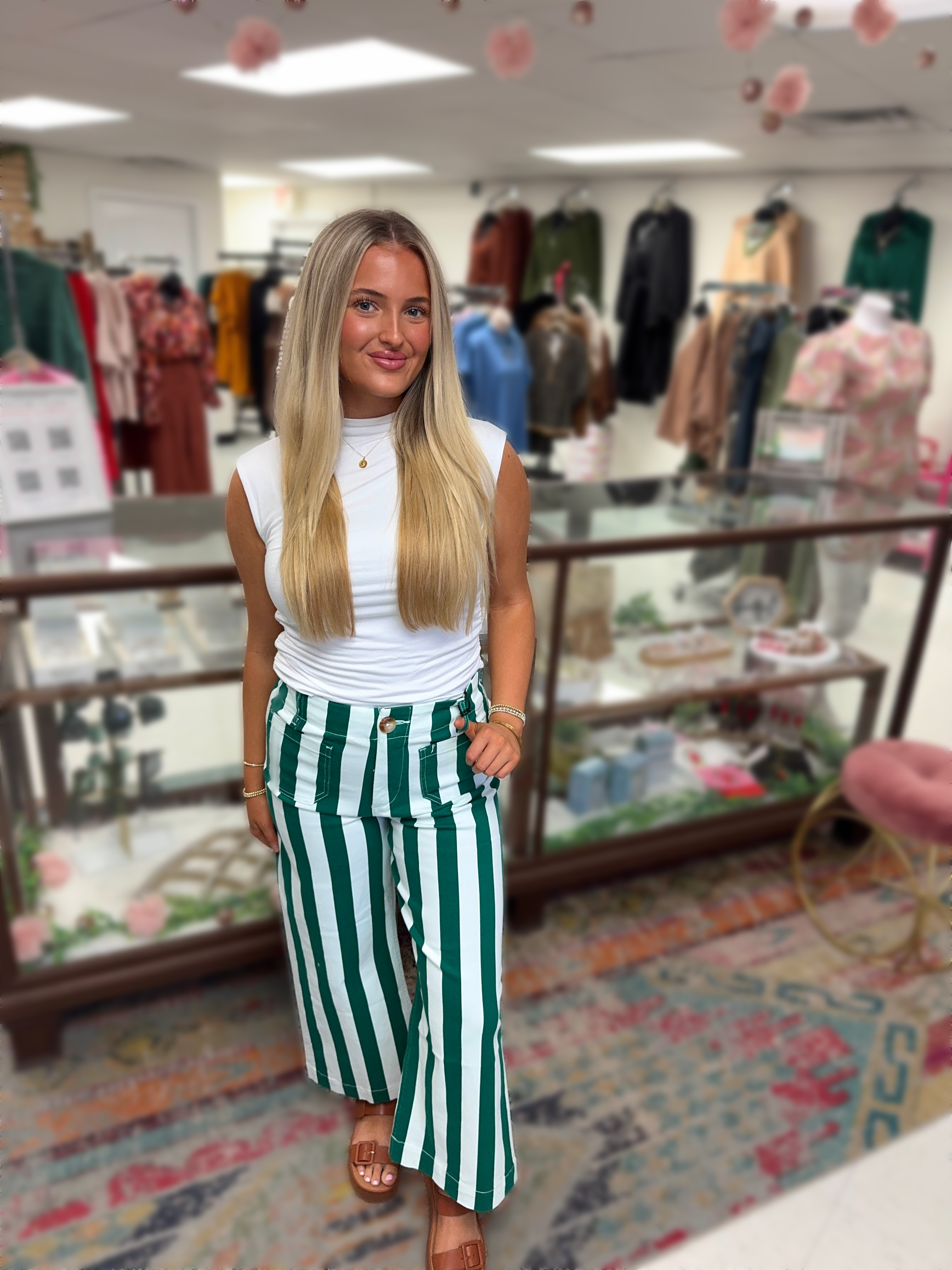 Emerald Street Wide Crop Jeans