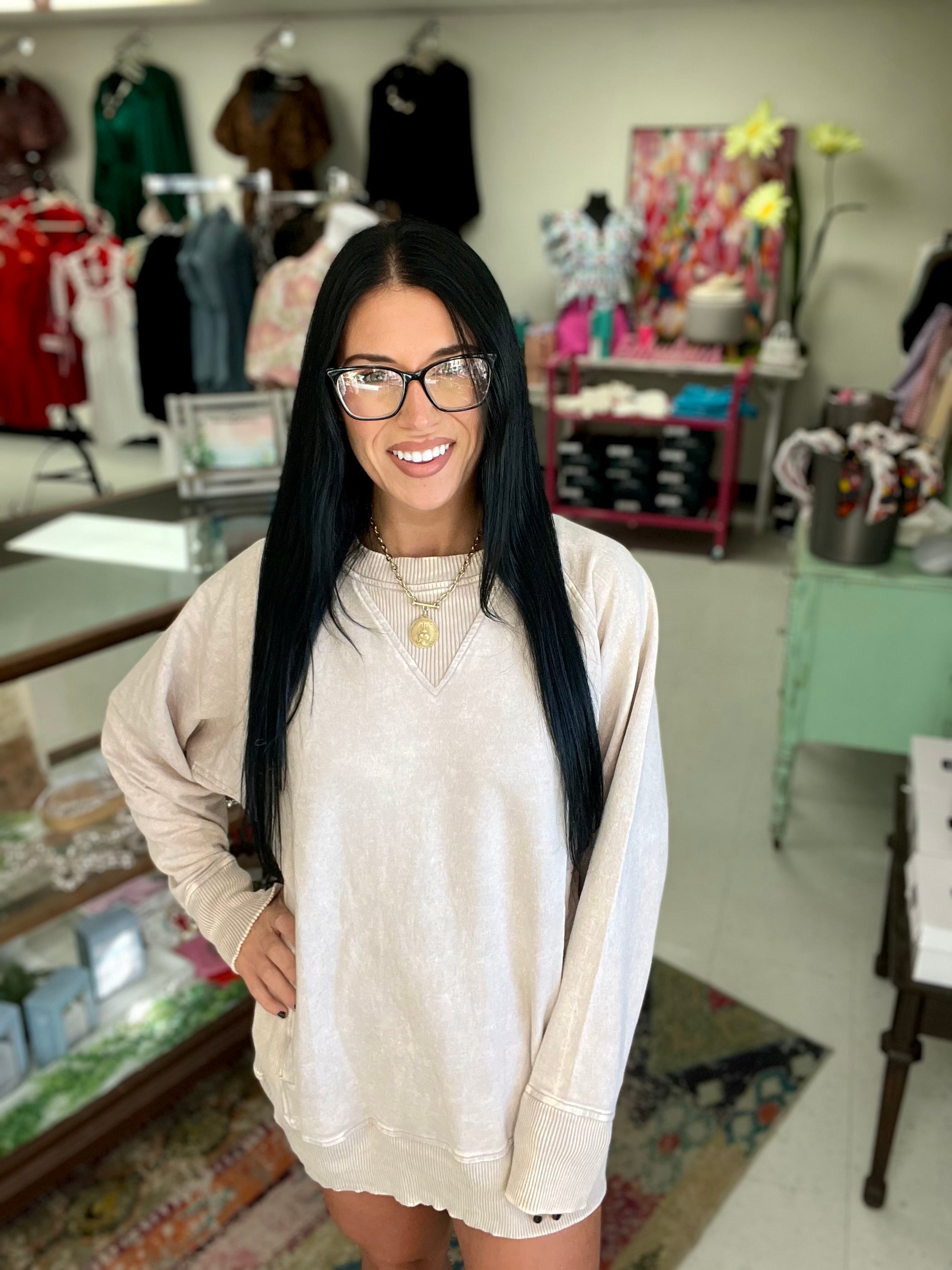 Acid Washed Pullover