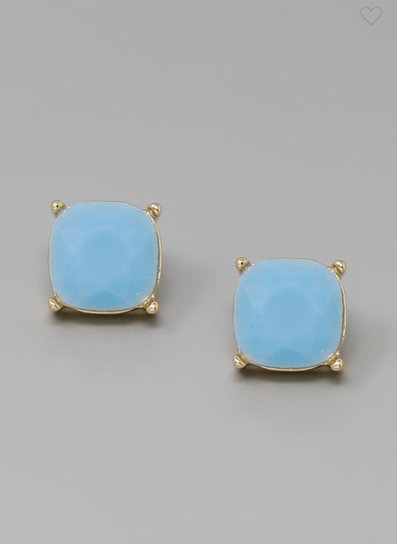 Muted Glass Stone Studded Earrings