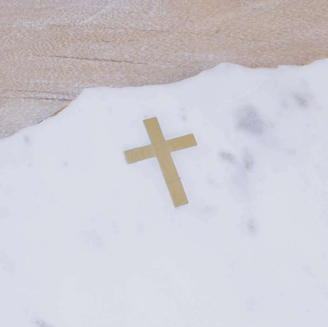 Cross Marble Serving Board