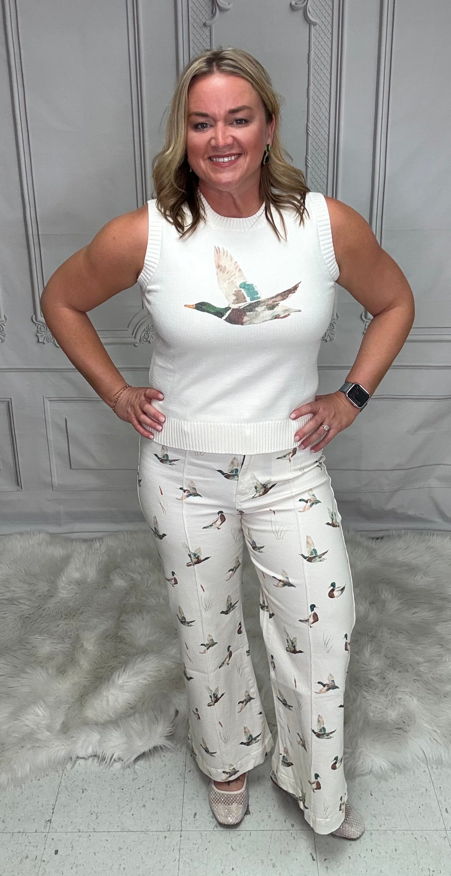 Mallard in Flight Knit Top