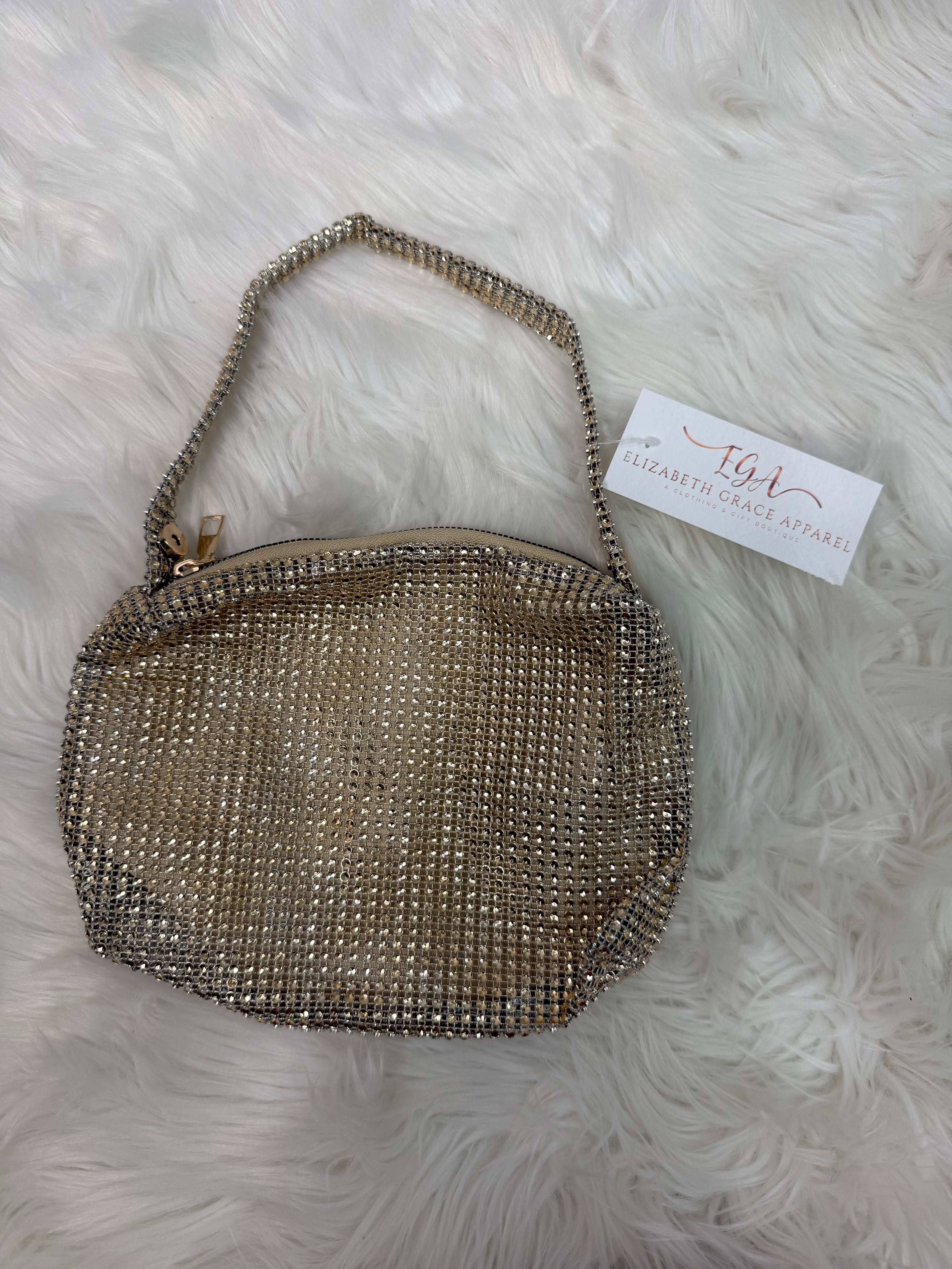 Champagne Sparkle Mini Shoulder Bag
