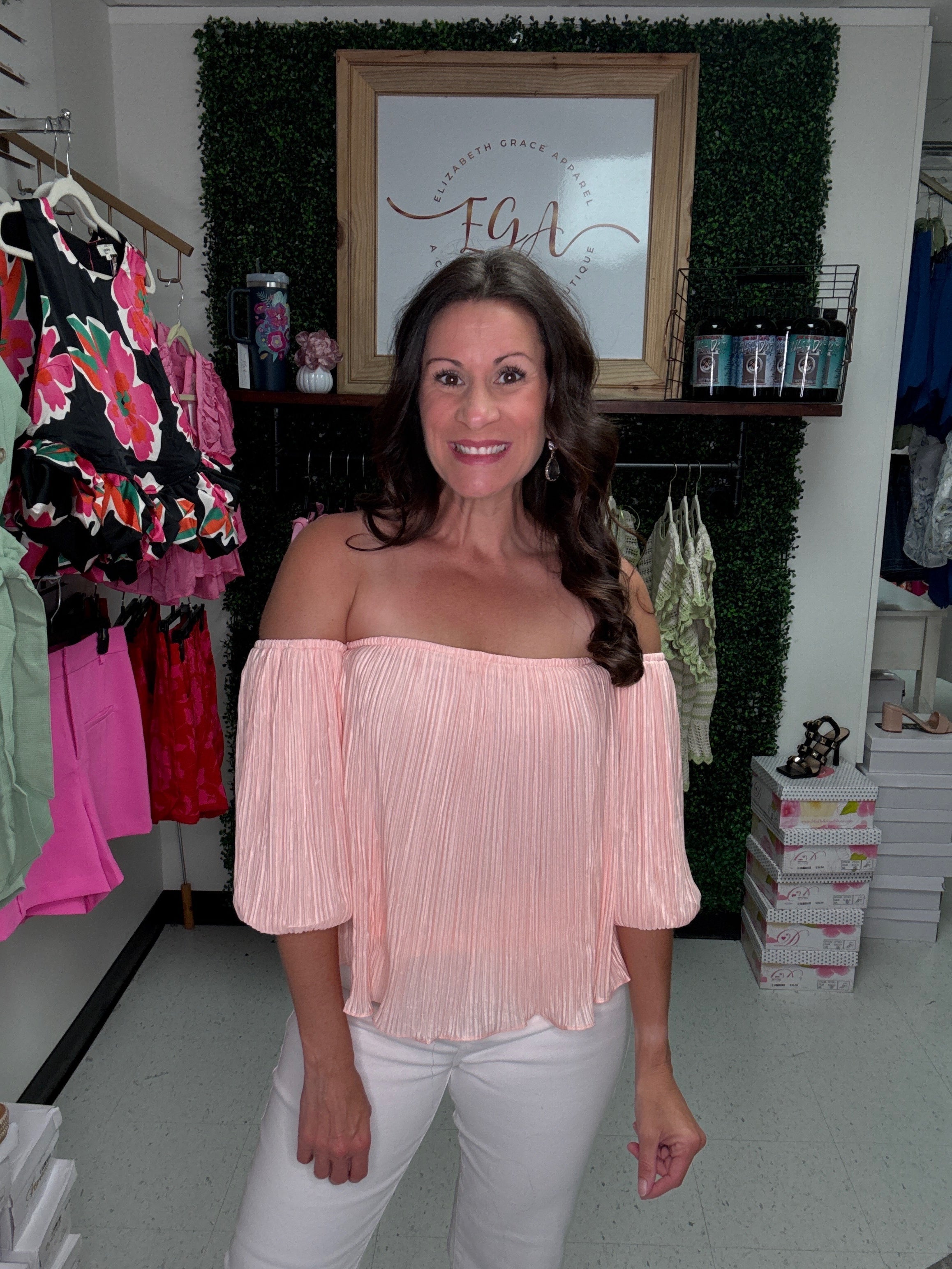 Charming Pleated Top