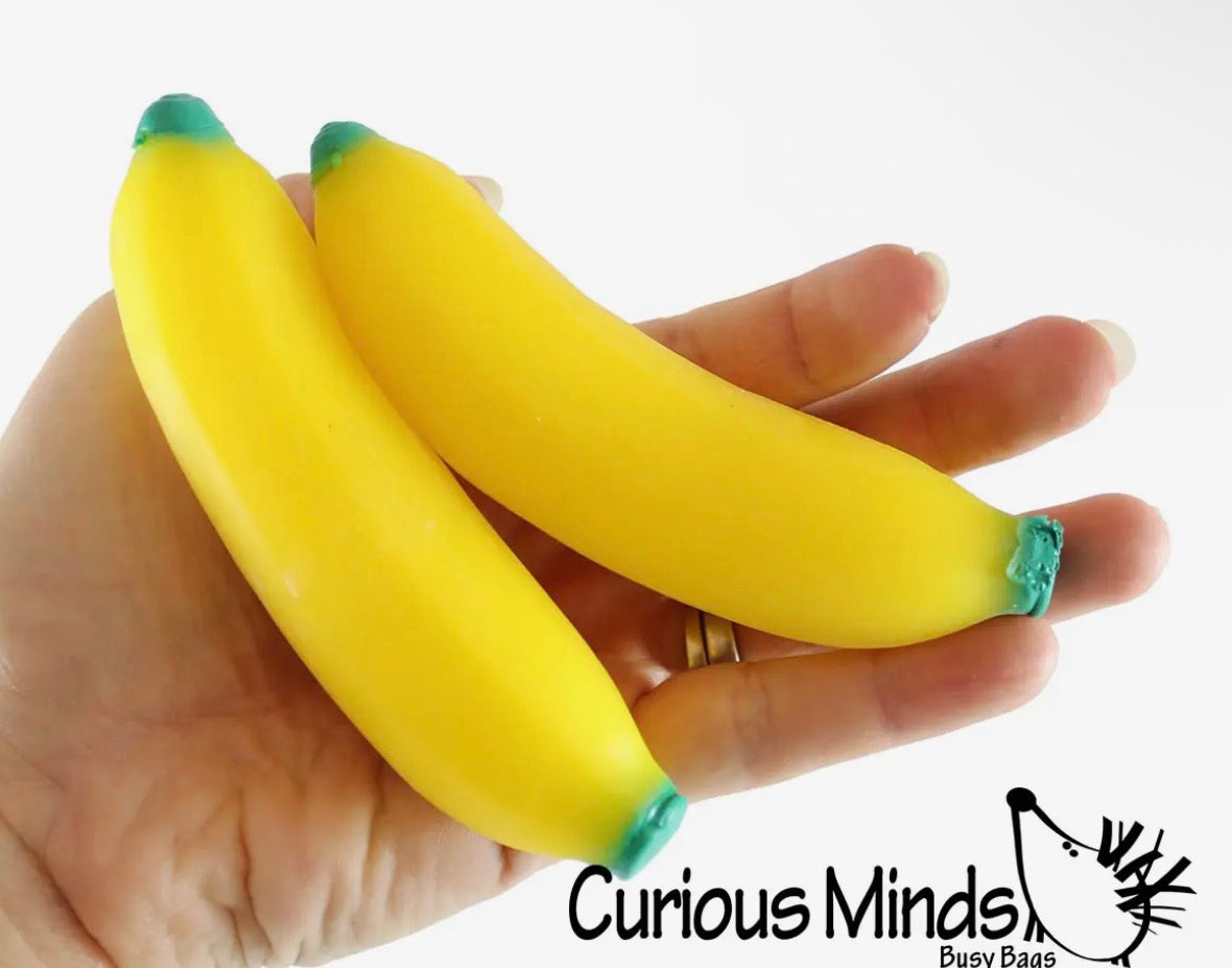 Banana Fruit Soft Fluff-Filled Squeeze Ball