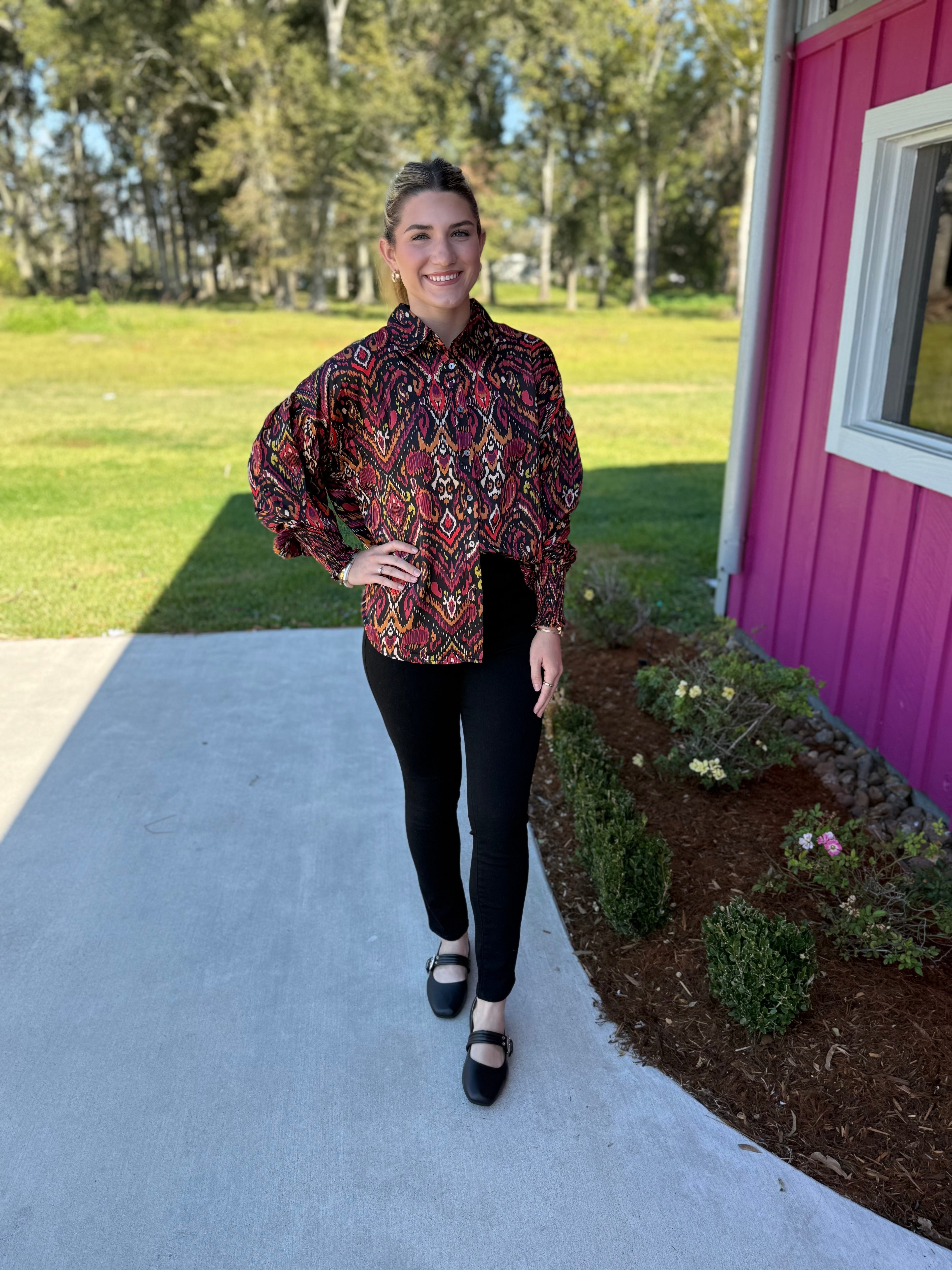 The Midnight Ember Blouse
