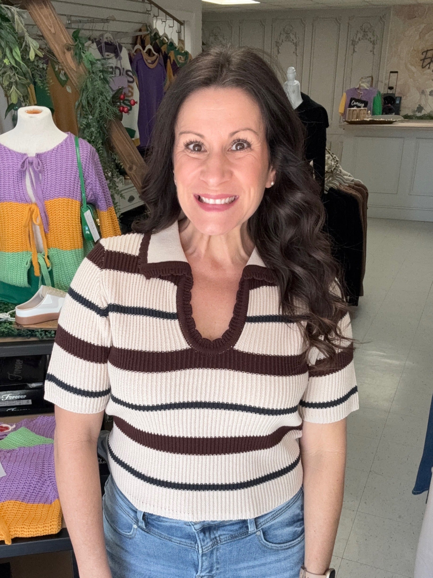 The Harbor Stripe Knit Top