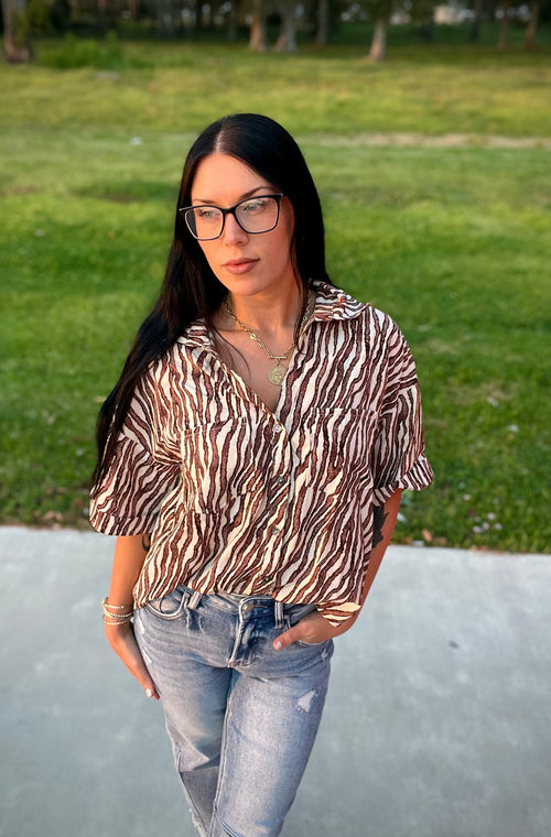 Chic Zebra Top
