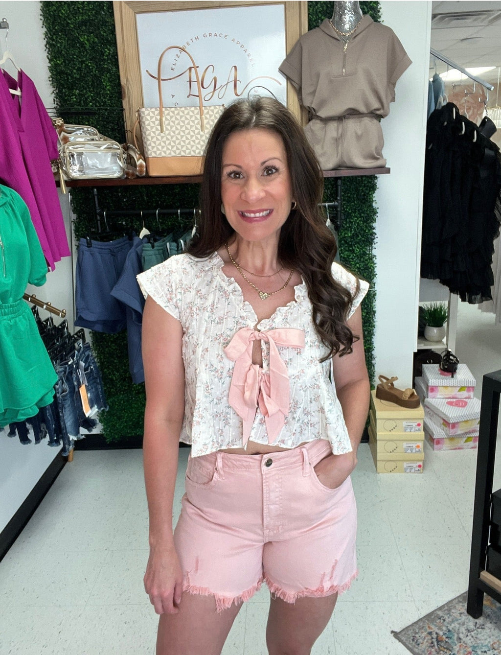 Charming Bow Tie Top