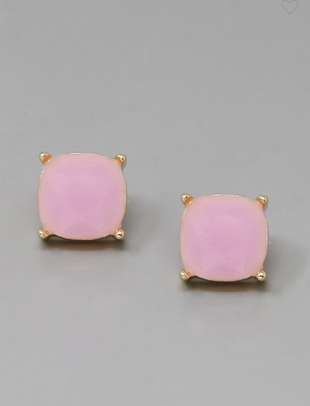 Muted Glass Stone Studded Earrings