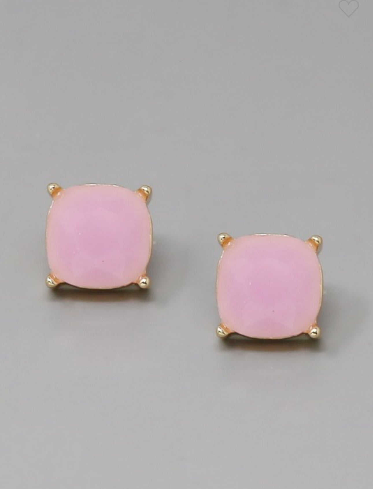 Muted Glass Stone Studded Earrings