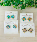 Vintage Flower Pearl Earrings