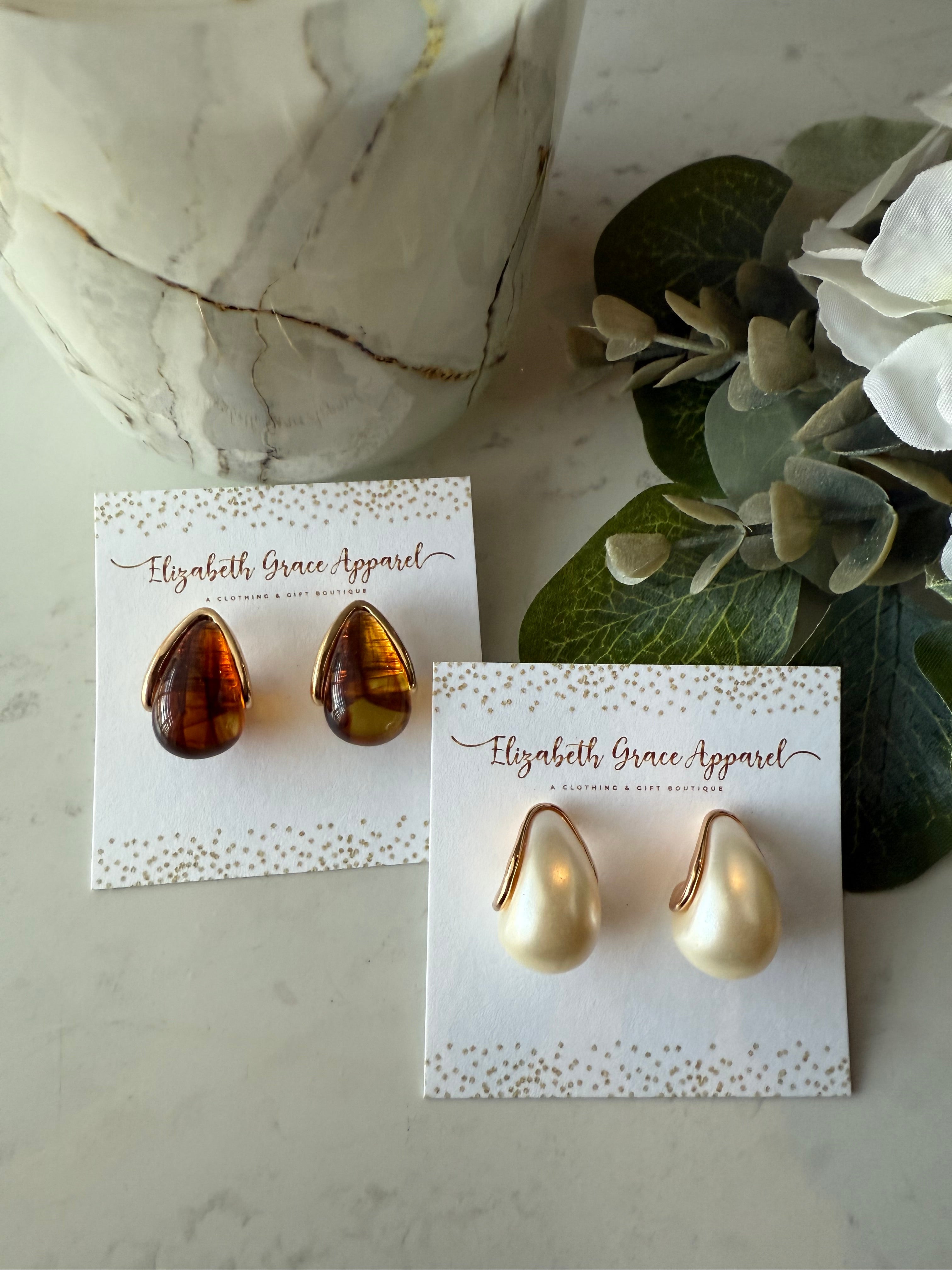 Modern Chic Teardrop Earrings