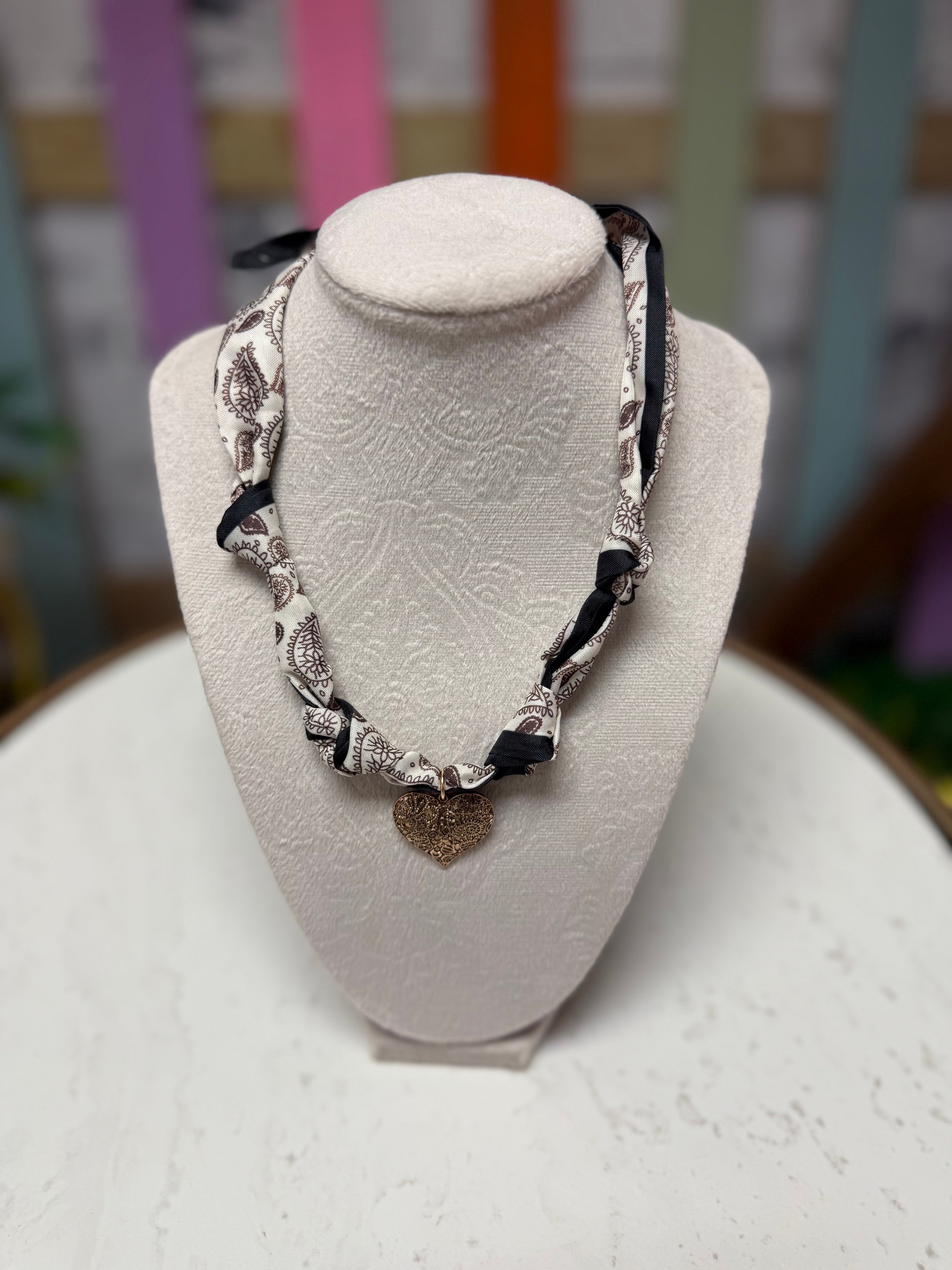 Charm Scarf Necklace