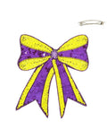 Gameday Sequin Ribbon Barrette Hair Clip