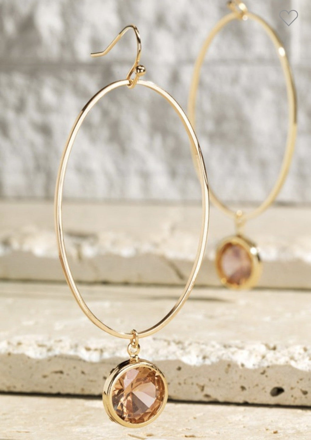 Crystal Charm Earrings
