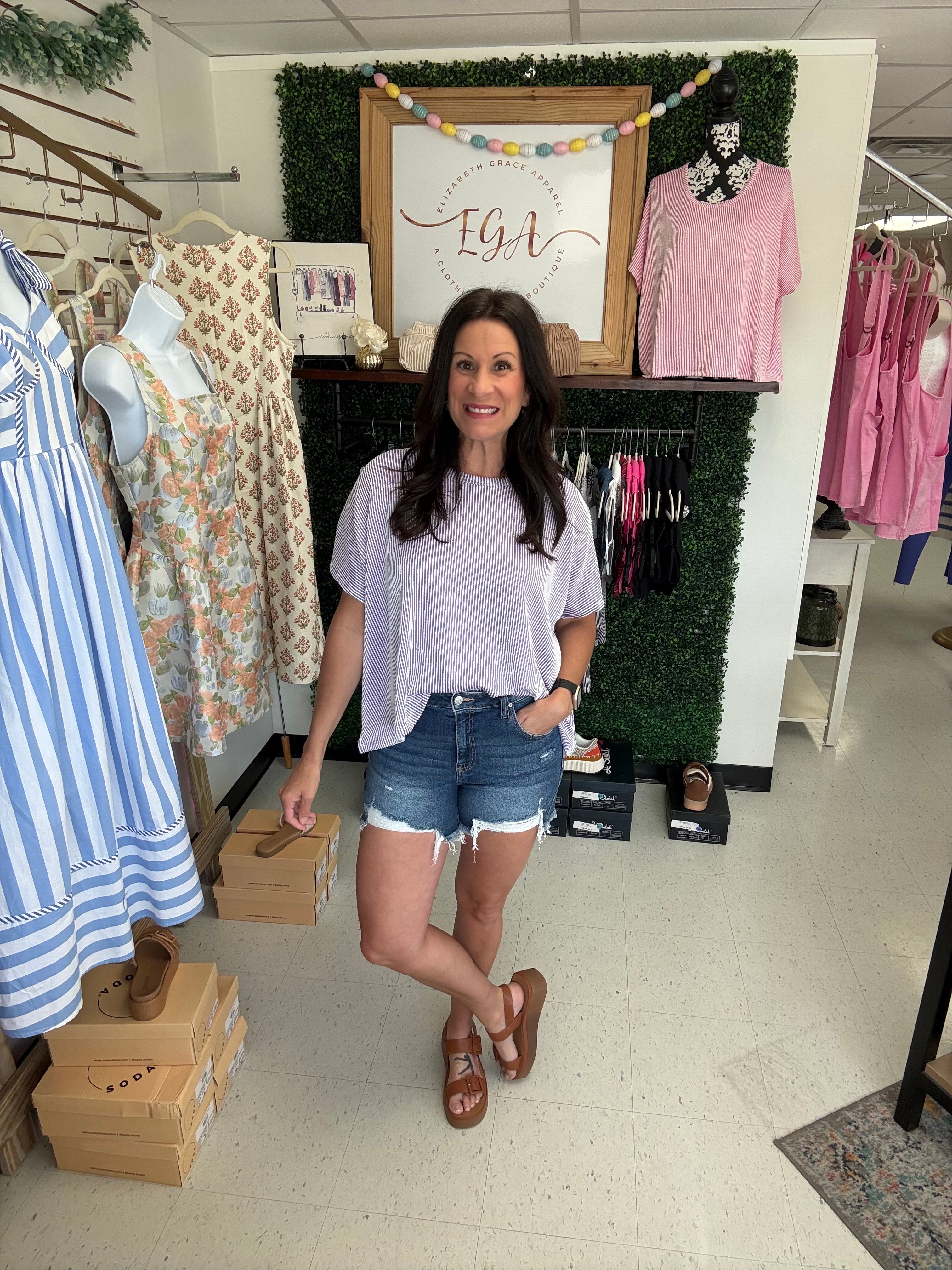 The Cut Loose Denim Shorts