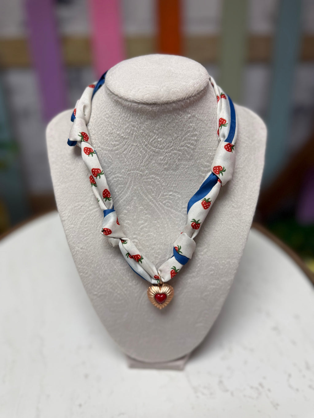 Charm Scarf Necklace