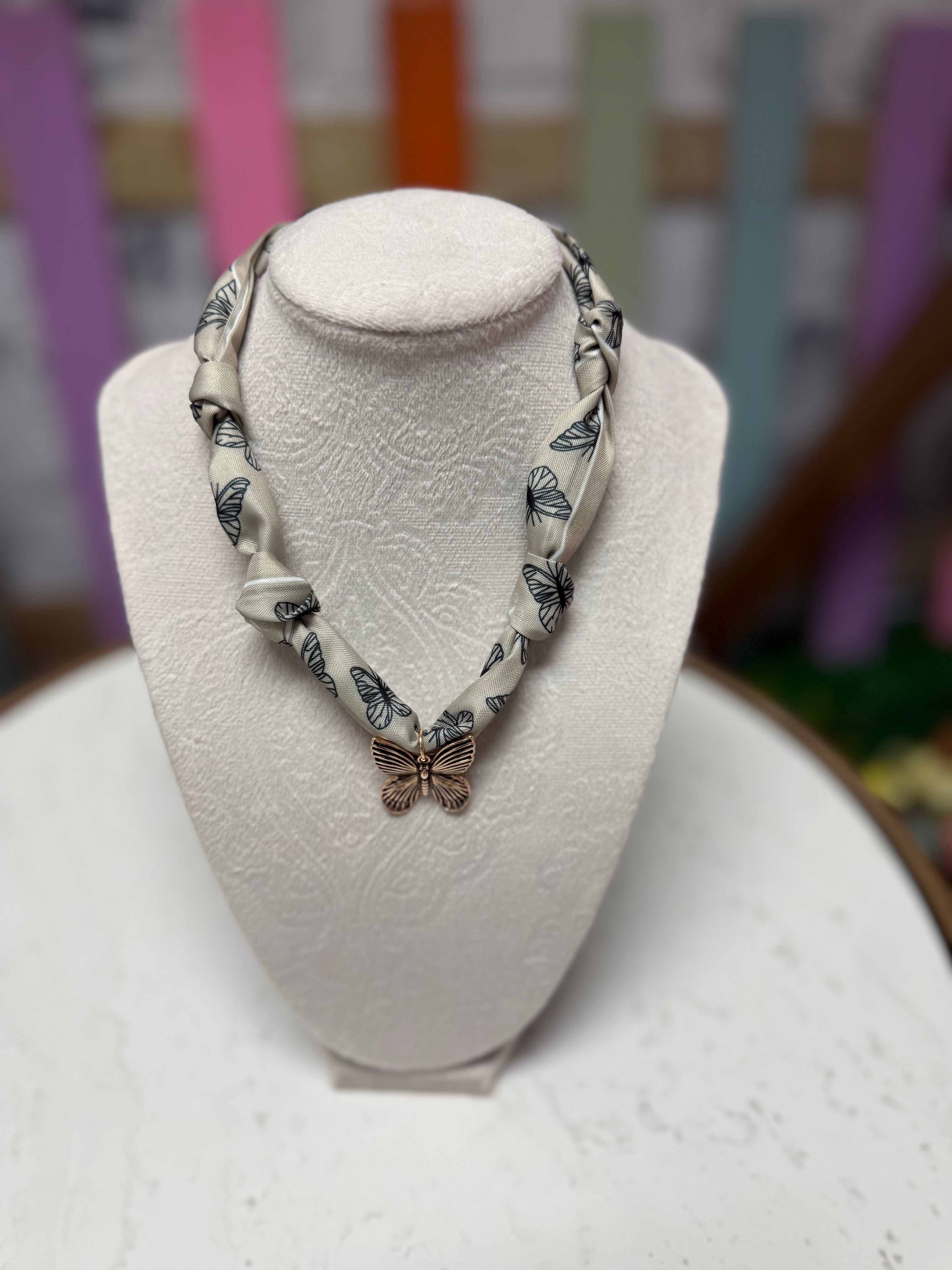 Charm Scarf Necklace