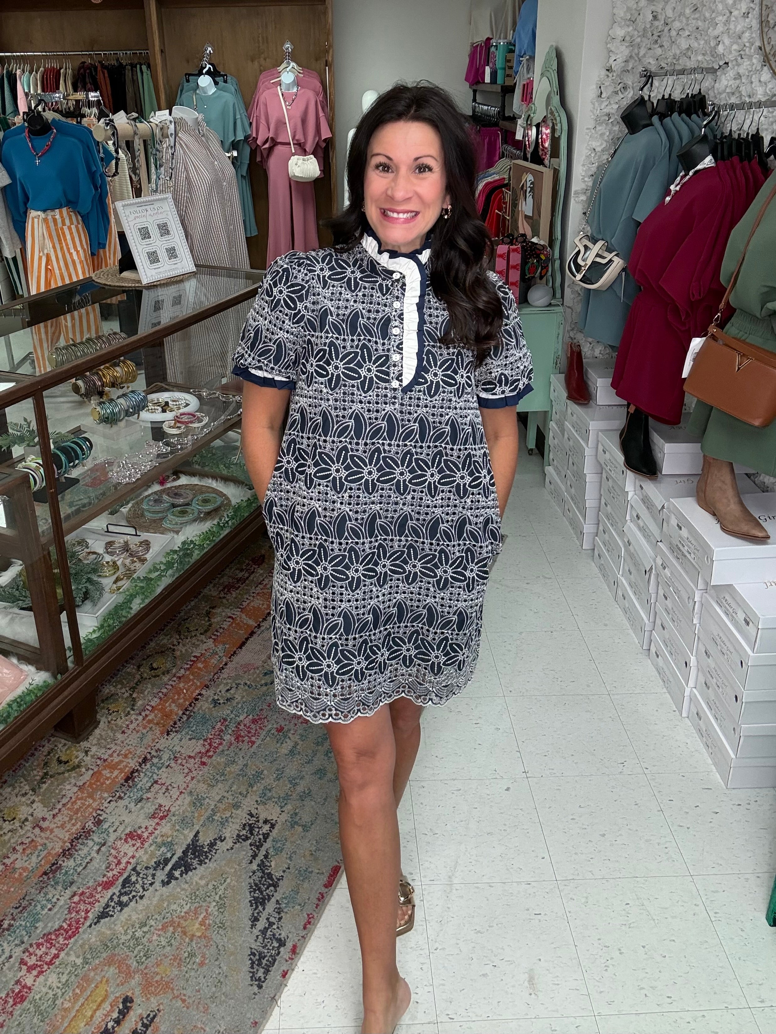 Sweet Blue Magnolia Dress – Elizabeth Grace Apparel
