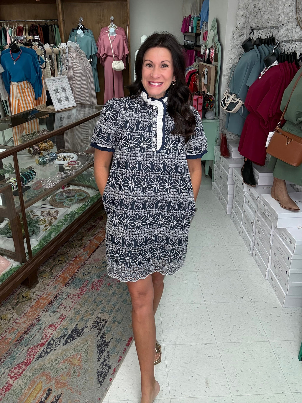 Sweet Blue Magnolia Dress