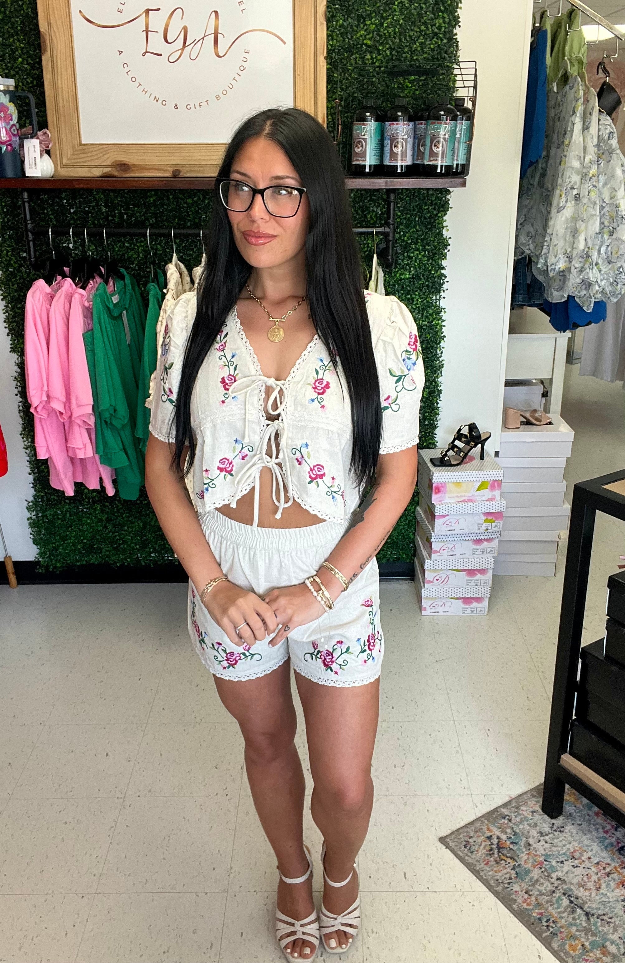 Western Vibes Floral Embroidered Set