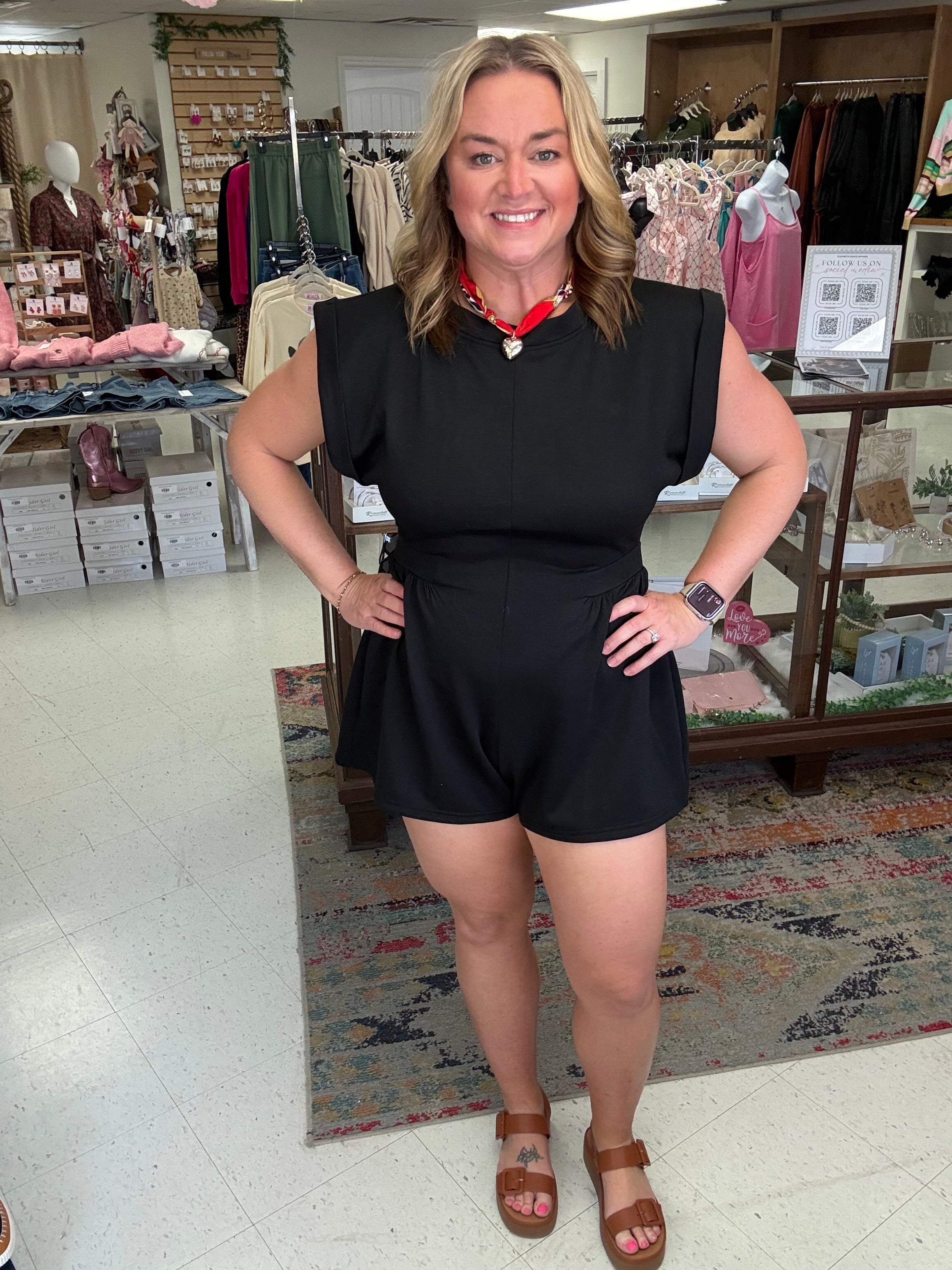 The "Icon" Open-Back Romper