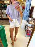 Living Raw Cuff Denim Shorts